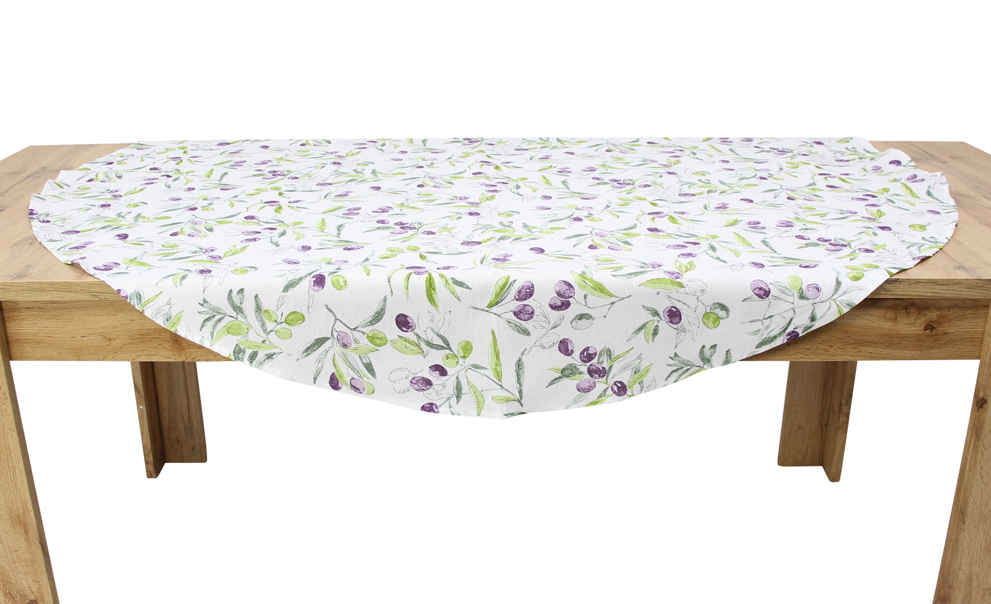 Tischdecke "Olive Garden", rund  im Frank Flechtwaren Online Shop für Tischdecken kaufen