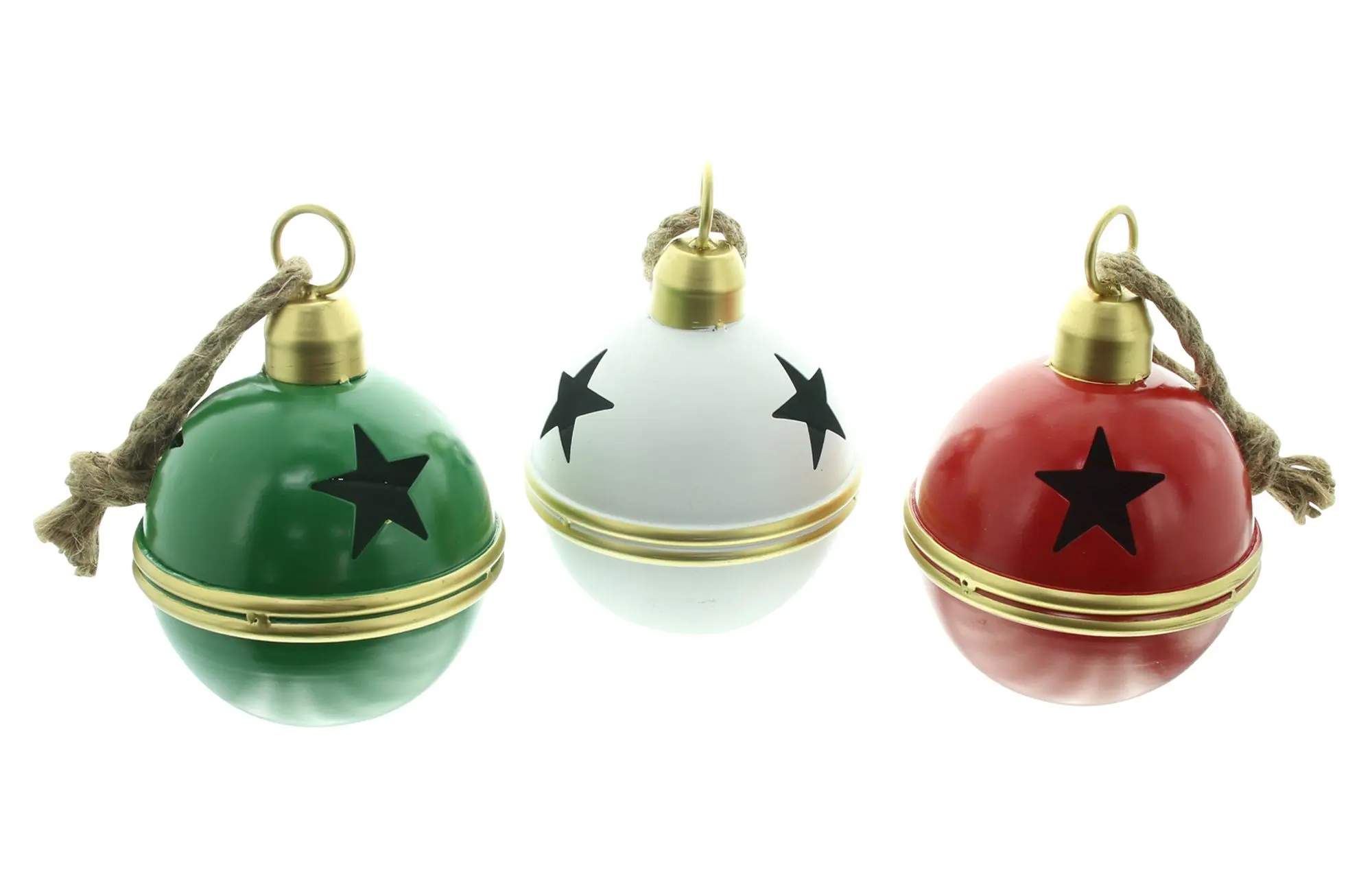 Weihnachtsglocke "Sterne", 3er Set  im Frank Flechtwaren Online Shop für Dekohänger  kaufen