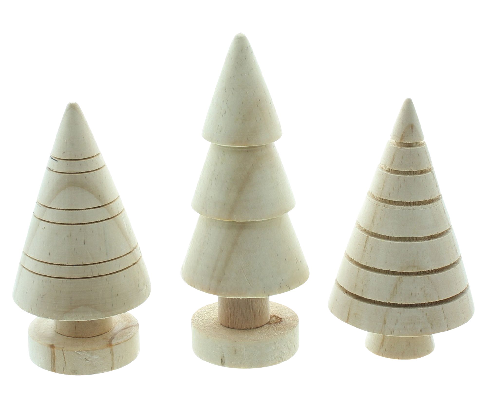 Bäumchen "Holz", 3er Set  im Frank Flechtwaren Online Shop für Weihnachten kaufen