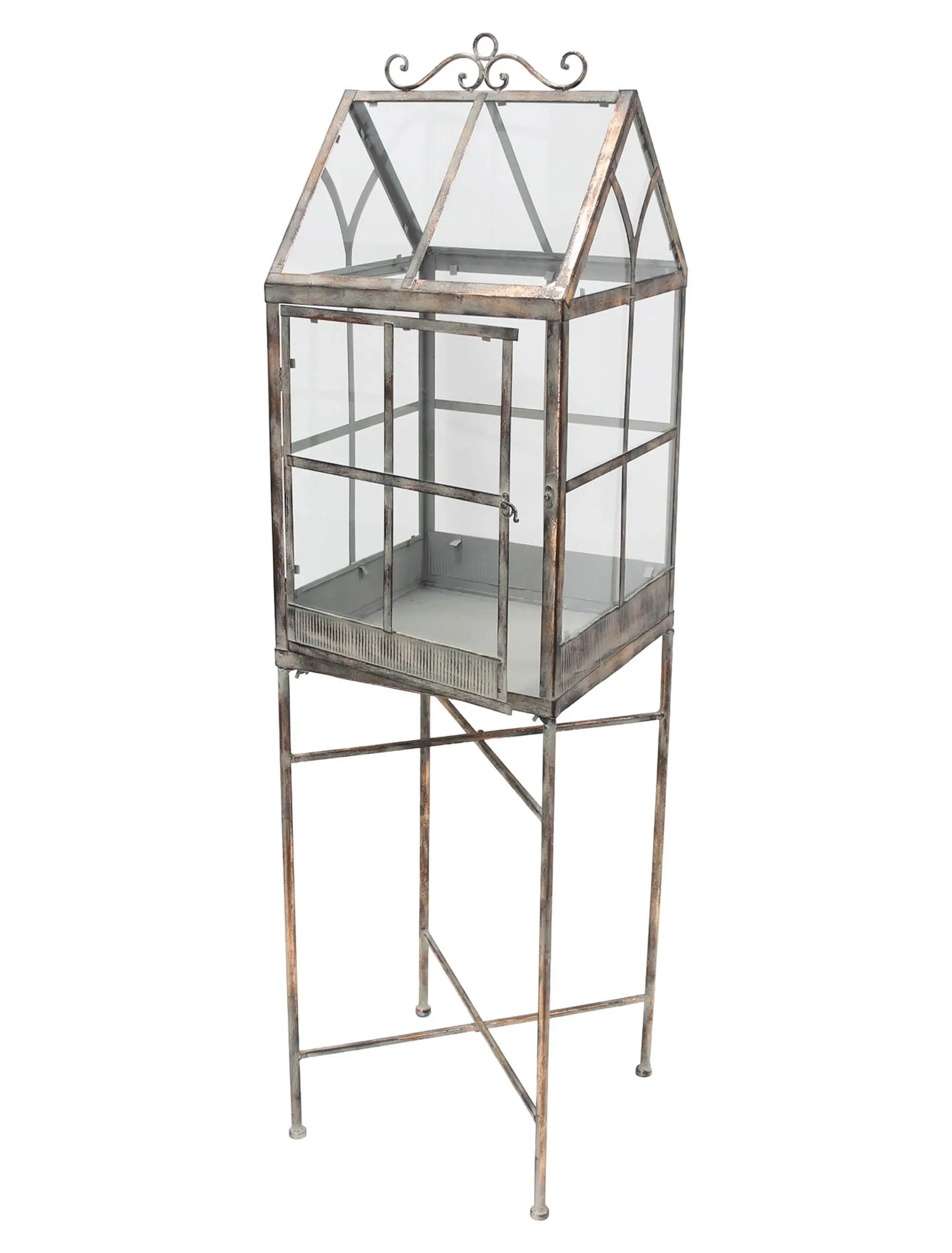 Deko-Gewächshaus "Metallic Vintage"  im Frank Flechtwaren Online Shop für Dekohäuser kaufen