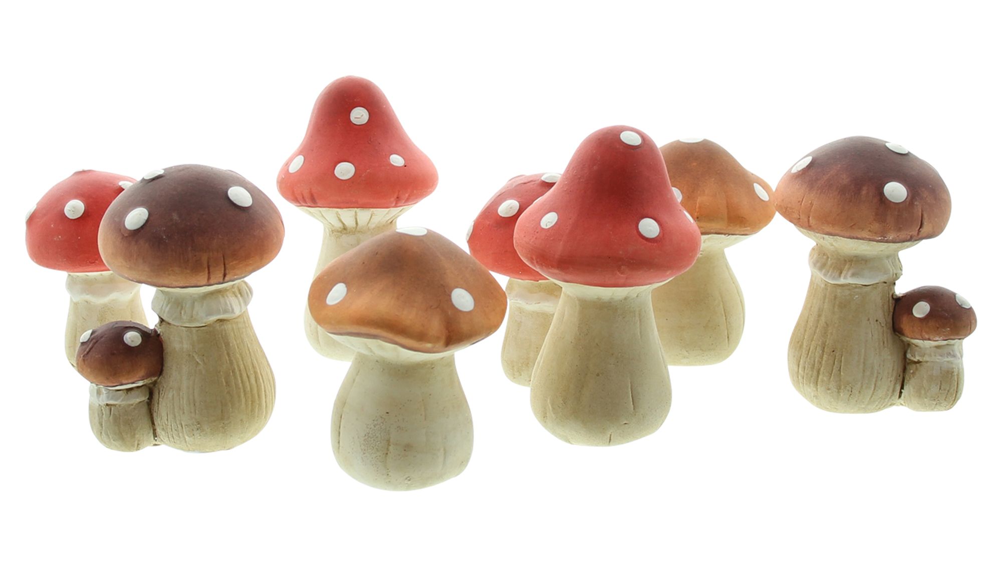 Fliegenpilz "Petit", 8er Set im Frank Flechtwaren Online Shop für Herbst kaufen Fliegenpilz "Petit", 8er Set im Frank Flechtwaren Online Shop für Herbst kaufen