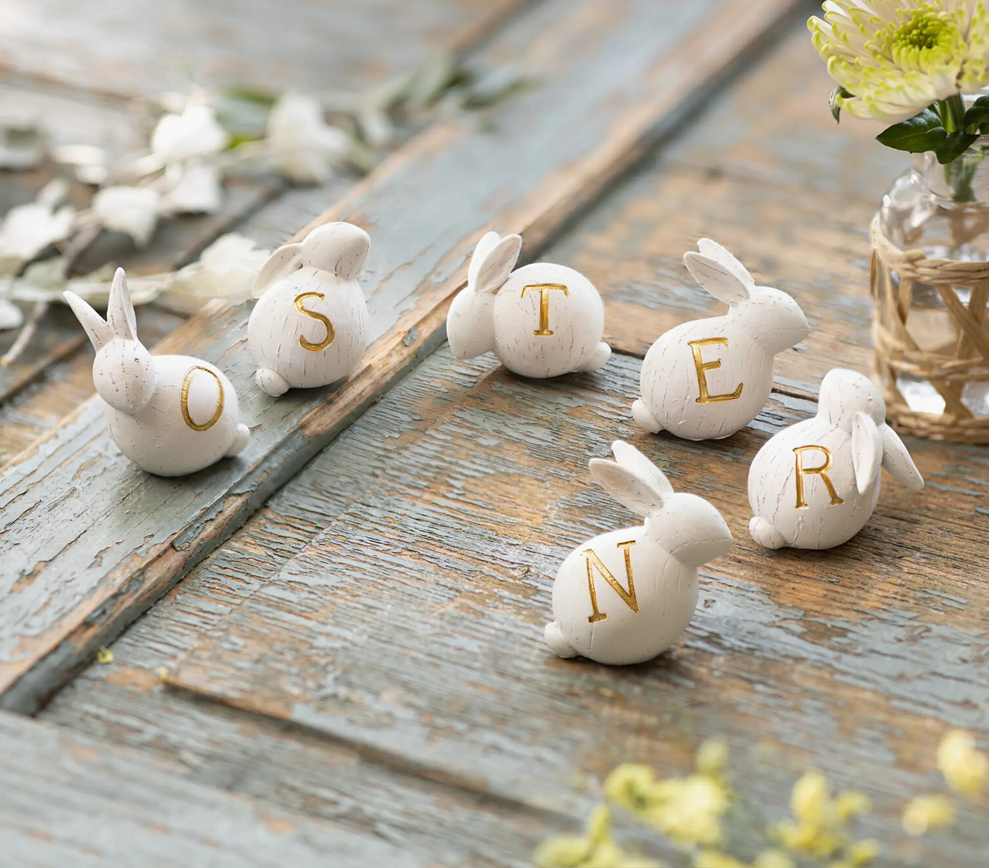 Hase "Osterbande", 6er Set  im Frank Flechtwaren Online Shop für Ostern kaufen