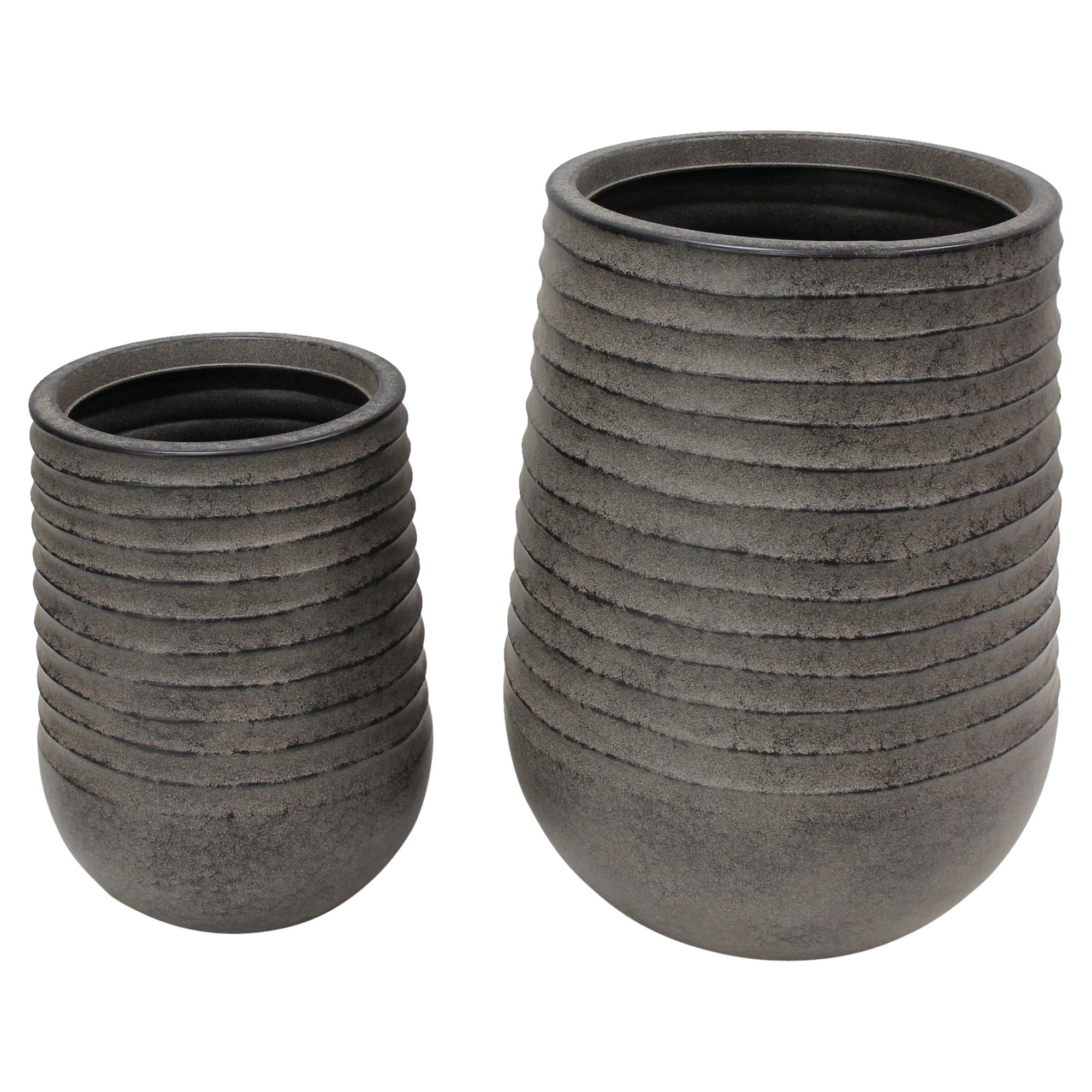 Übertopf "Wellen", 2er Set  im Frank Flechtwaren Online Shop für Übertöpfe kaufen