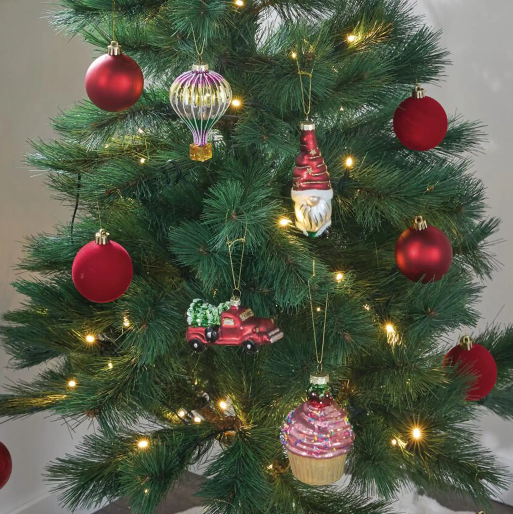 Christbaumschmuck "Fancy", 4er Set  im Frank Flechtwaren Online Shop für Scandi-Look kaufen