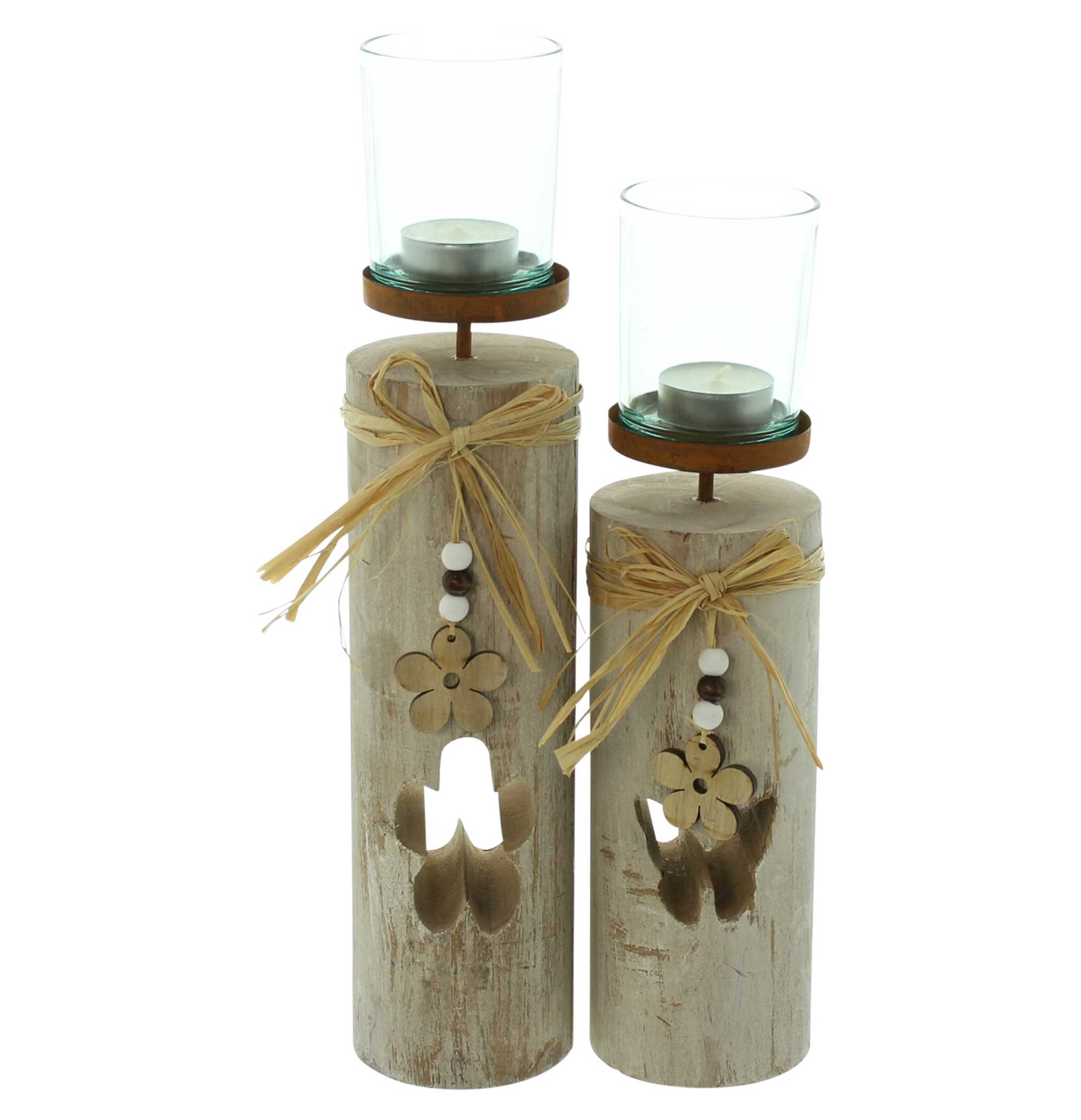 Windlicht "Blüten", 2er Set im Frank Flechtwaren Online Shop für Ostern kaufen Windlicht "Blüten", 2er Set im Frank Flechtwaren Online Shop für Ostern kaufen