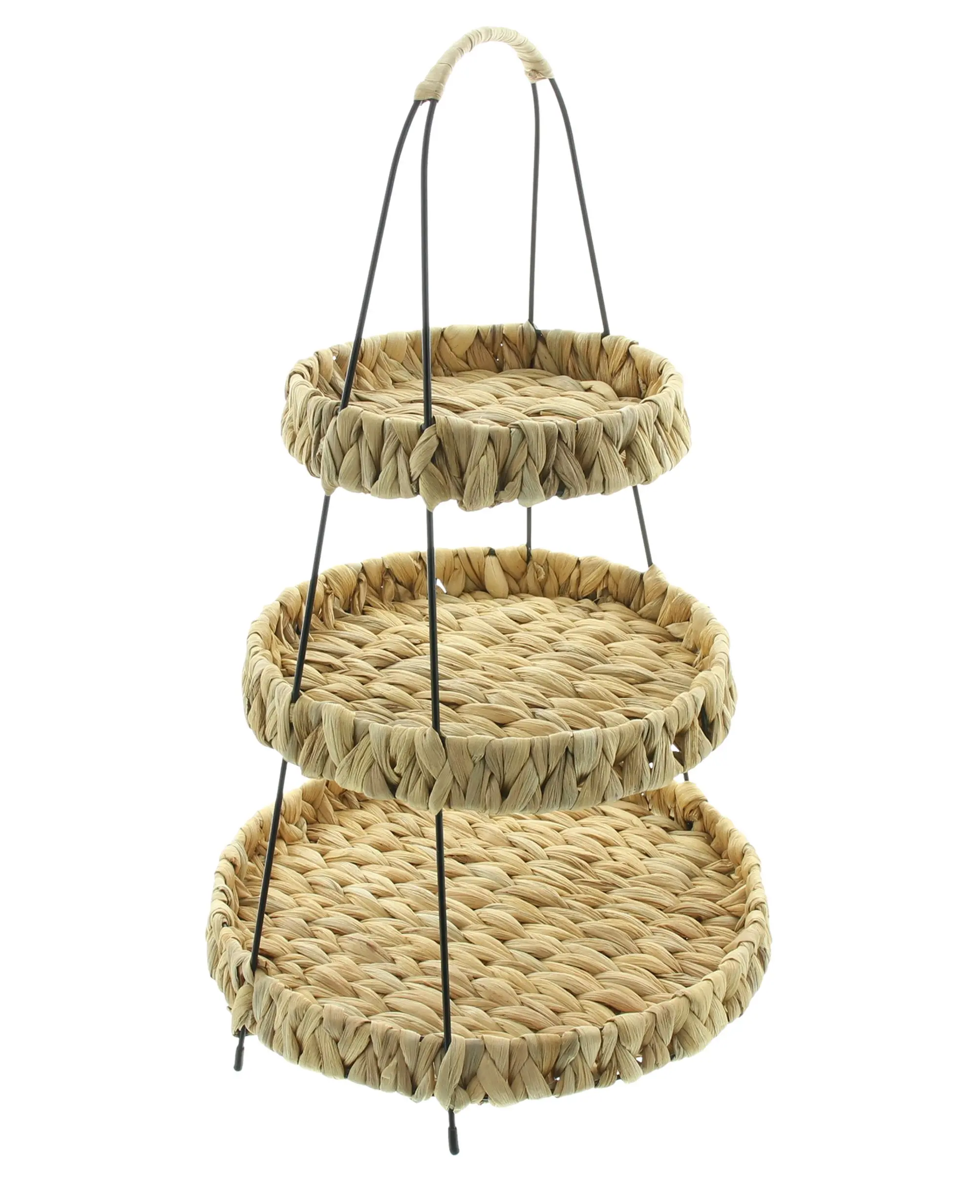 Etagere "Wasserhyazinthe"  im Frank Flechtwaren Online Shop für Dekoschalen &amp; -etageren kaufen