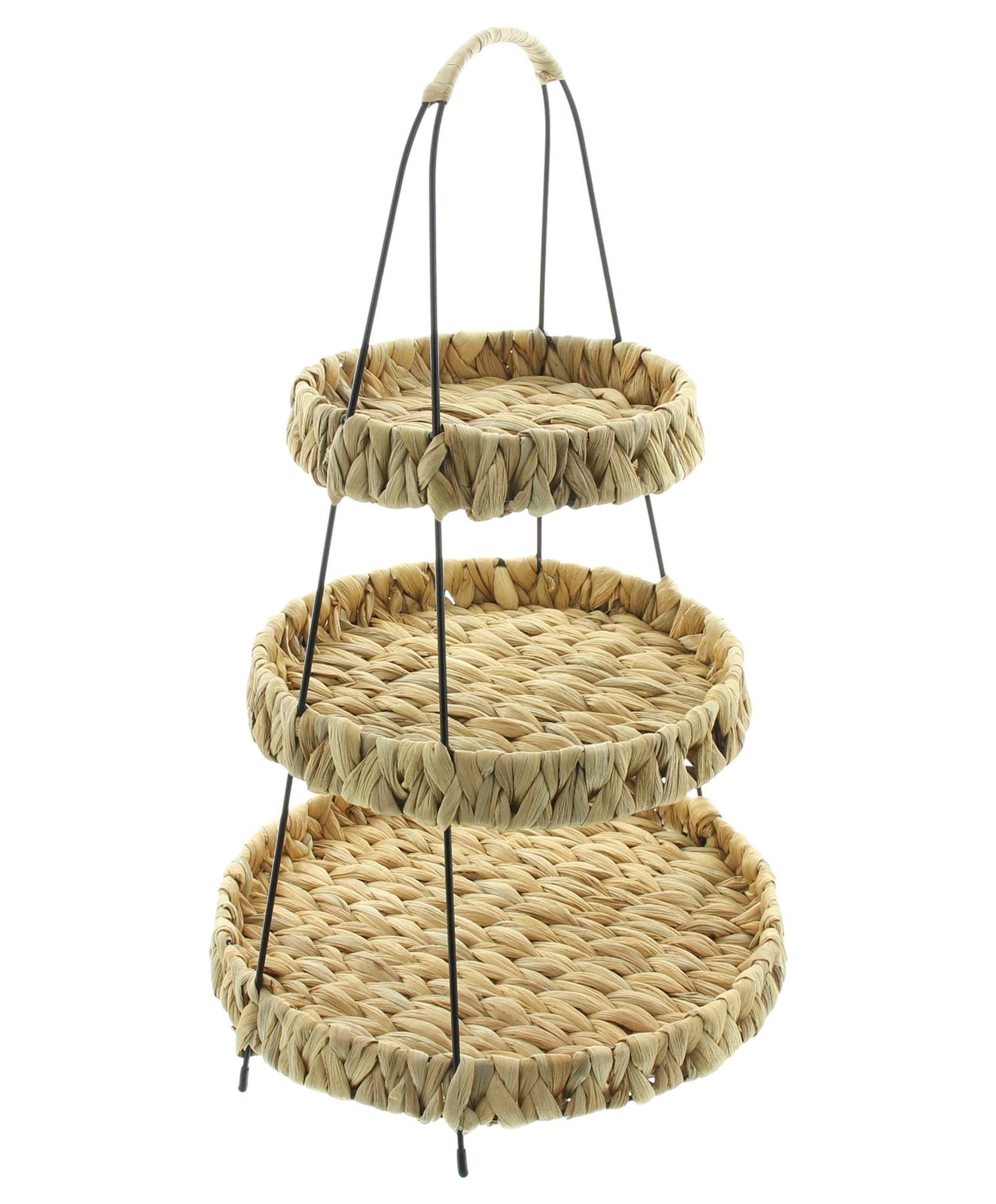 Etagere "Wasserhyazinthe" im Frank Flechtwaren Online Shop für Herbst kaufen Etagere "Wasserhyazinthe" im Frank Flechtwaren Online Shop für Herbst kaufen