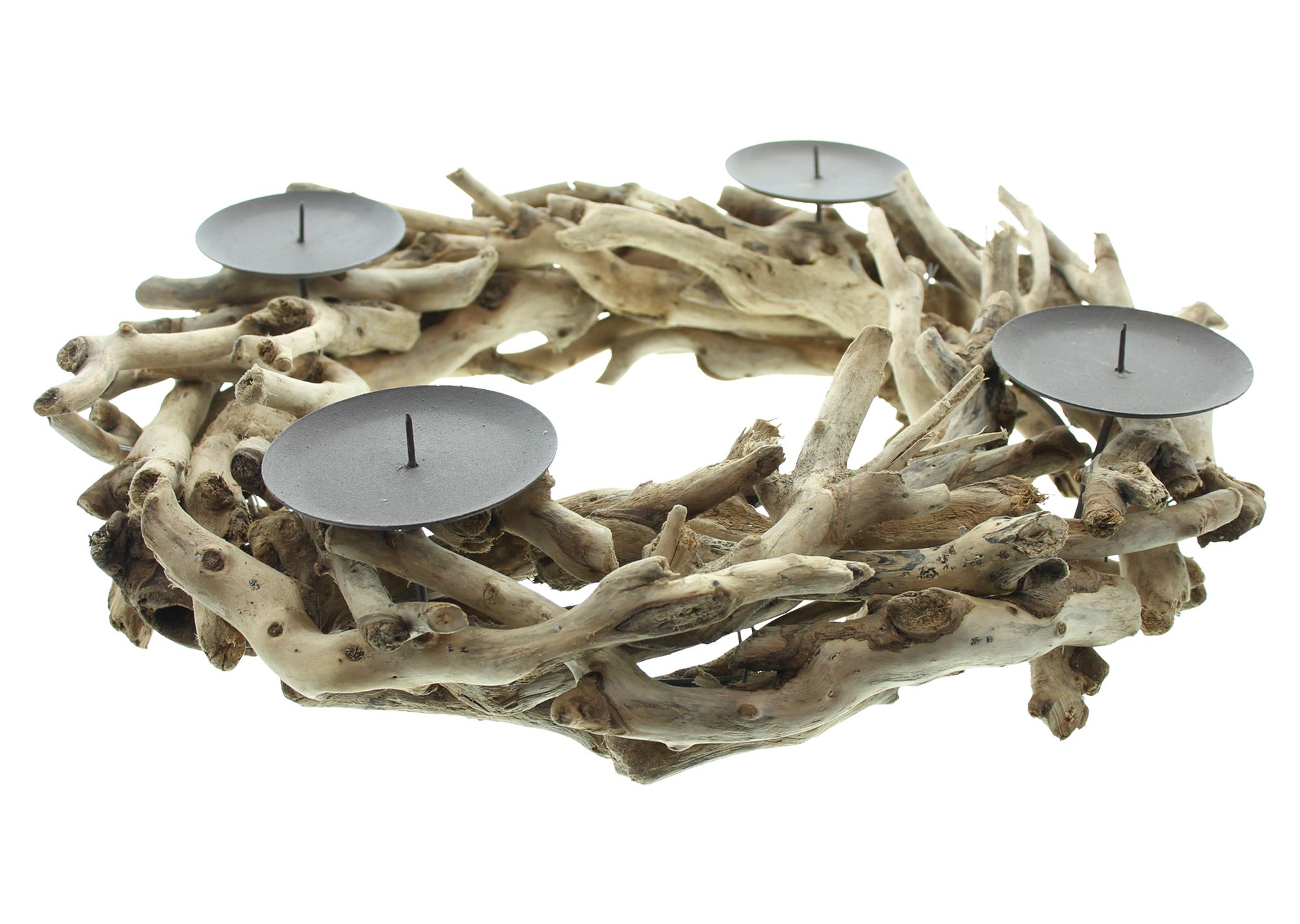 Adventskranz "Treibholz" im Frank Flechtwaren Online Shop für Weihnachten kaufen Adventskranz "Treibholz" im Frank Flechtwaren Online Shop für Weihnachten kaufen