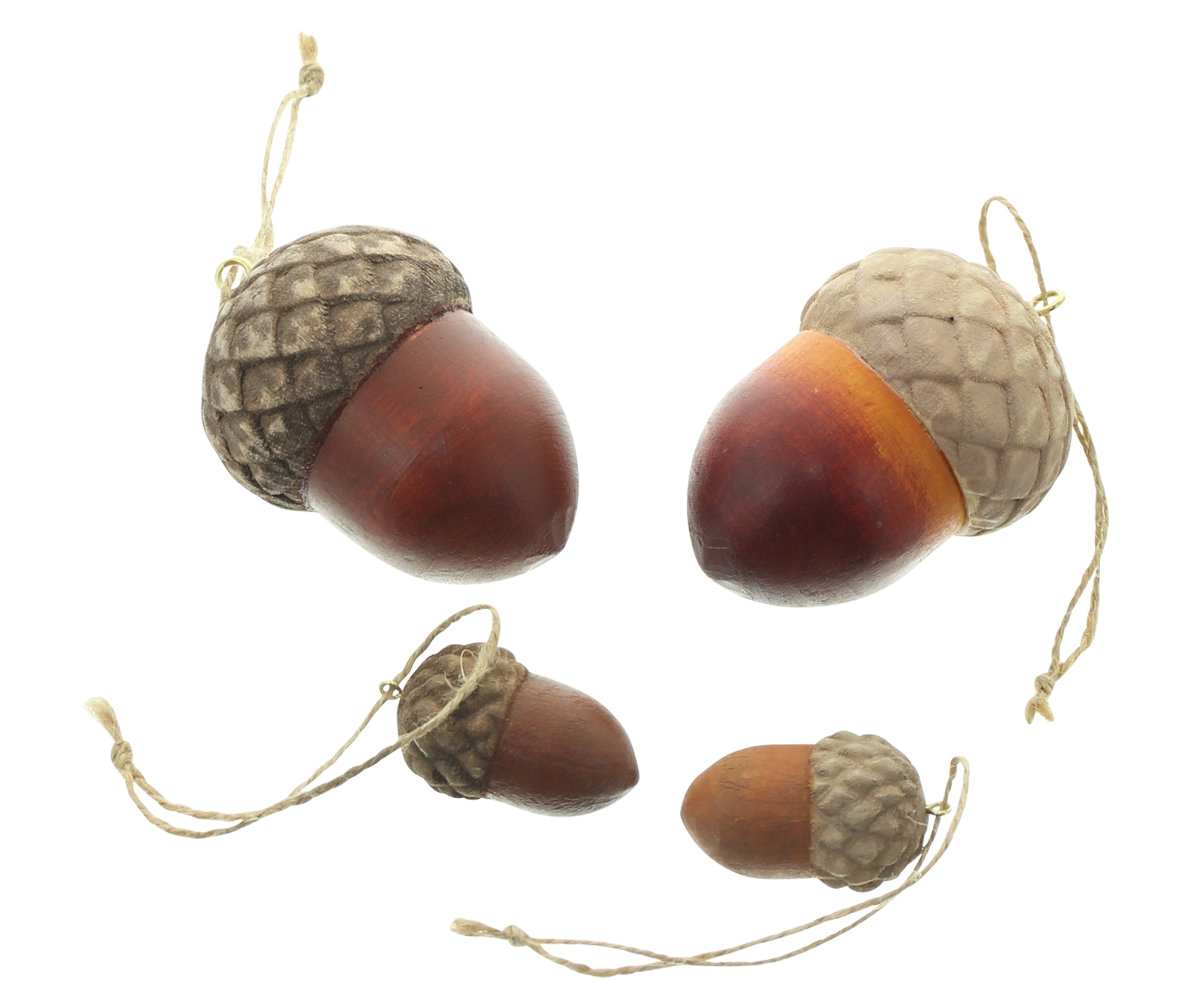 Hänger "Eichel", 4er Set  im Frank Flechtwaren Online Shop kaufen