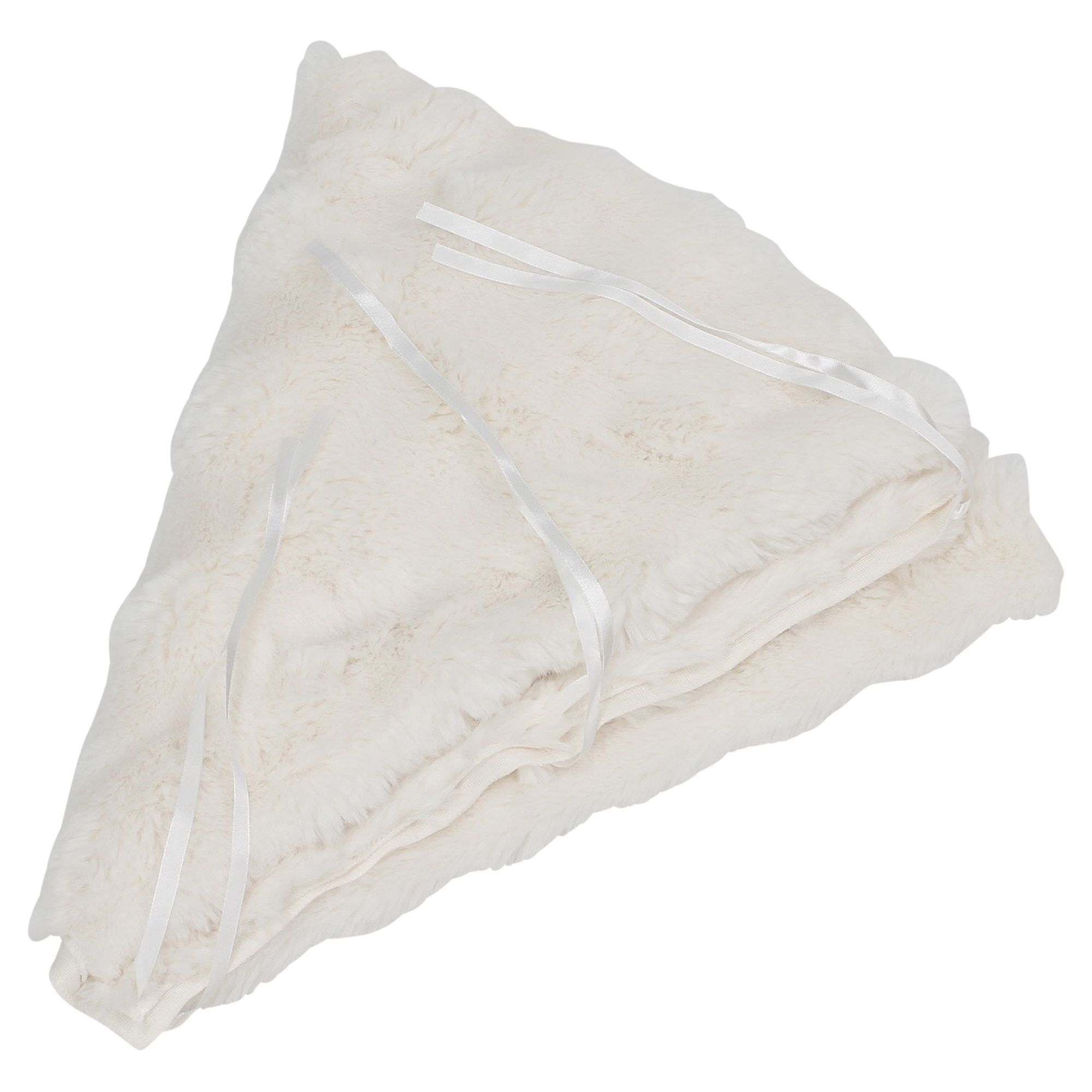Christbaumdecke "White Bubbles"  im Frank Flechtwaren Online Shop für Baumschmuck kaufen