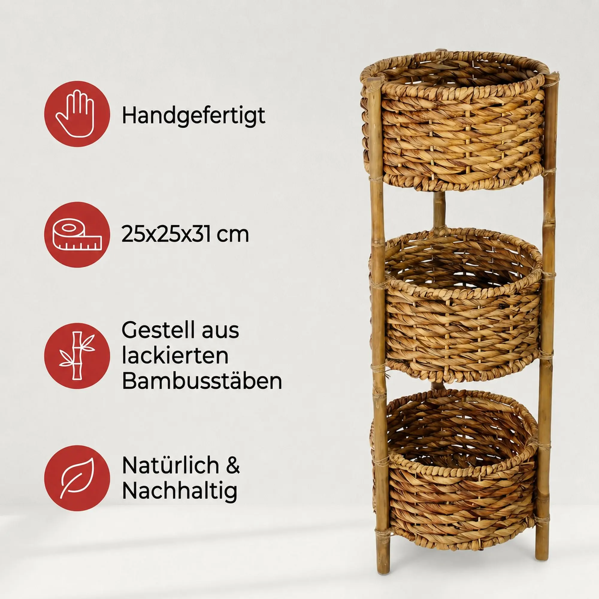 Korbregal "Wasserhyazinthe"  im Frank Flechtwaren Online Shop für Regale kaufen