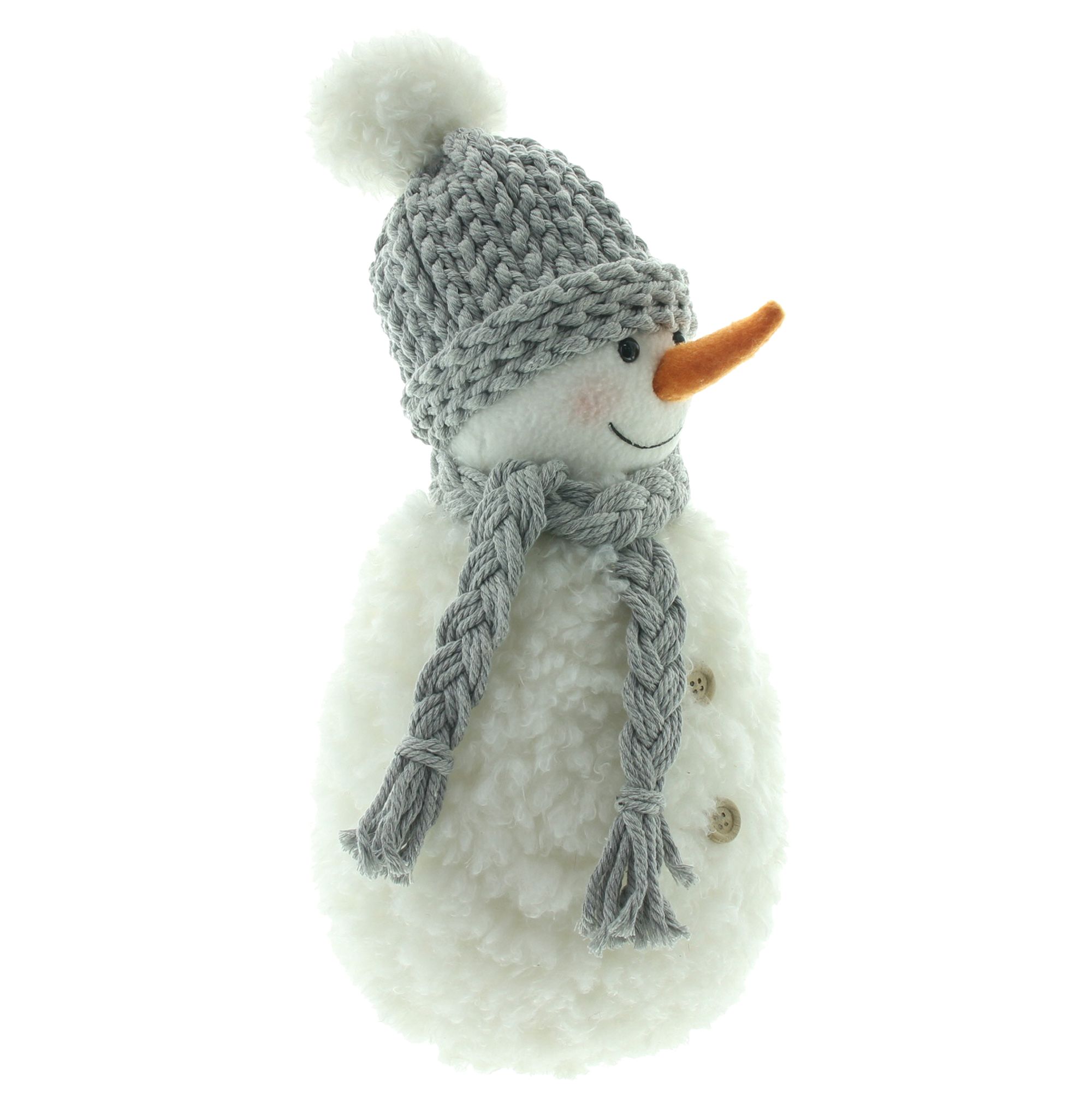Deko-Schneemann "Fluffy"  im Frank Flechtwaren Online Shop für Weihnachtliche Dekofiguren kaufen