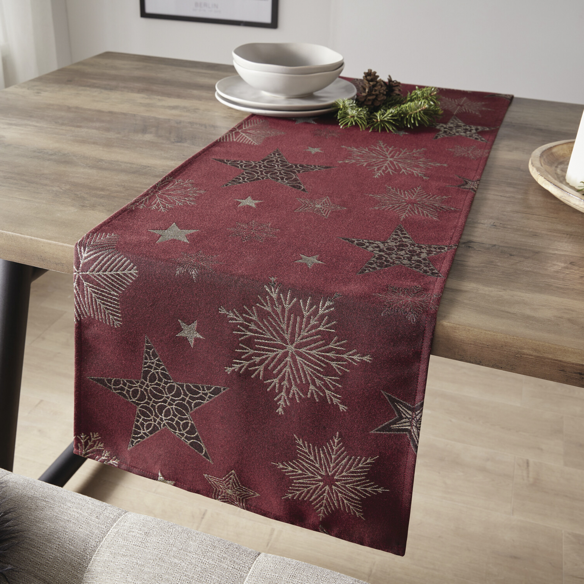 Tischläufer "Sparkling Stars" im Frank Flechtwaren Online Shop für Weihnachten kaufen Tischläufer "Sparkling Stars" im Frank Flechtwaren Online Shop für Weihnachten kaufen