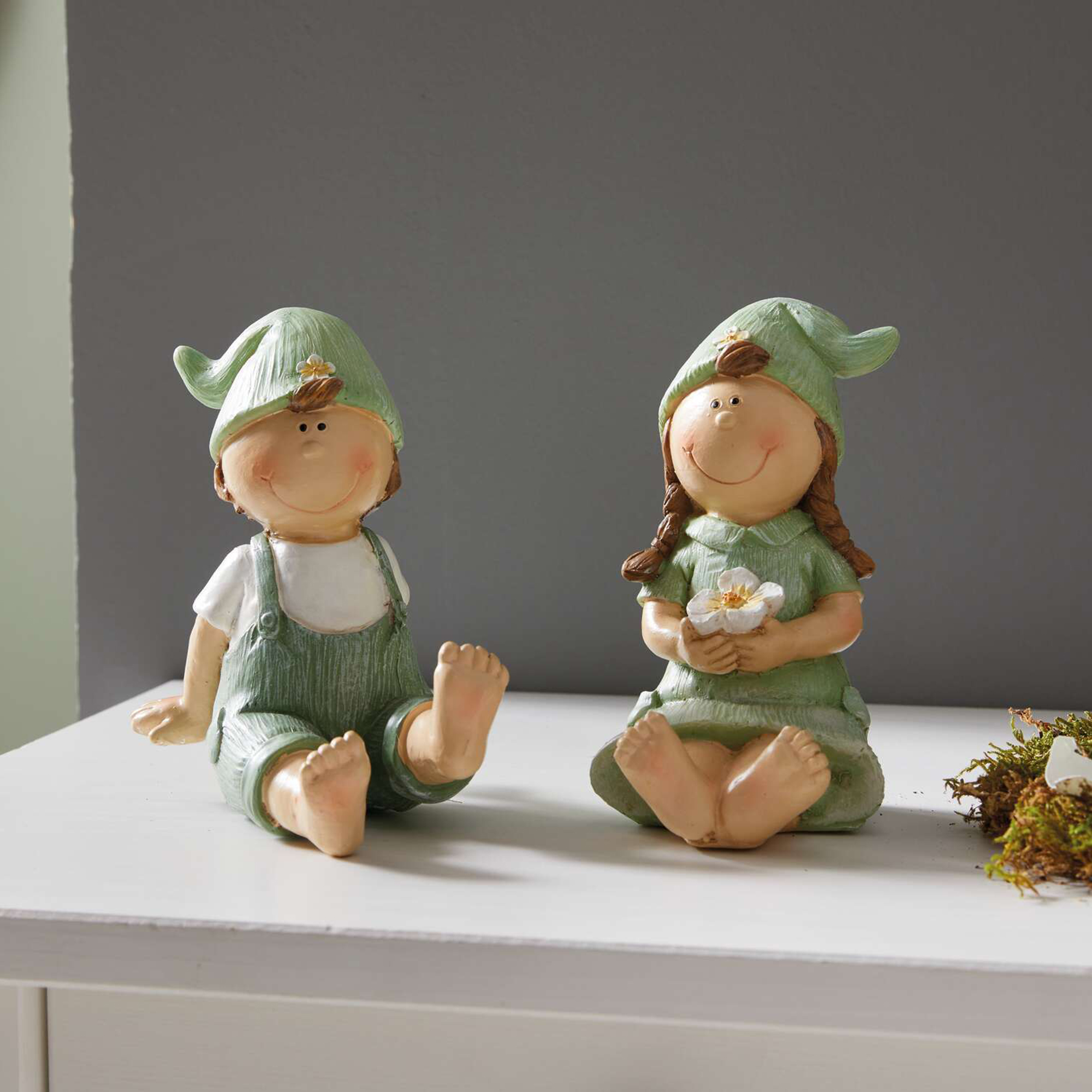 Figur "Mädchen &amp; Junge", 2er Set  im Frank Flechtwaren Online Shop kaufen