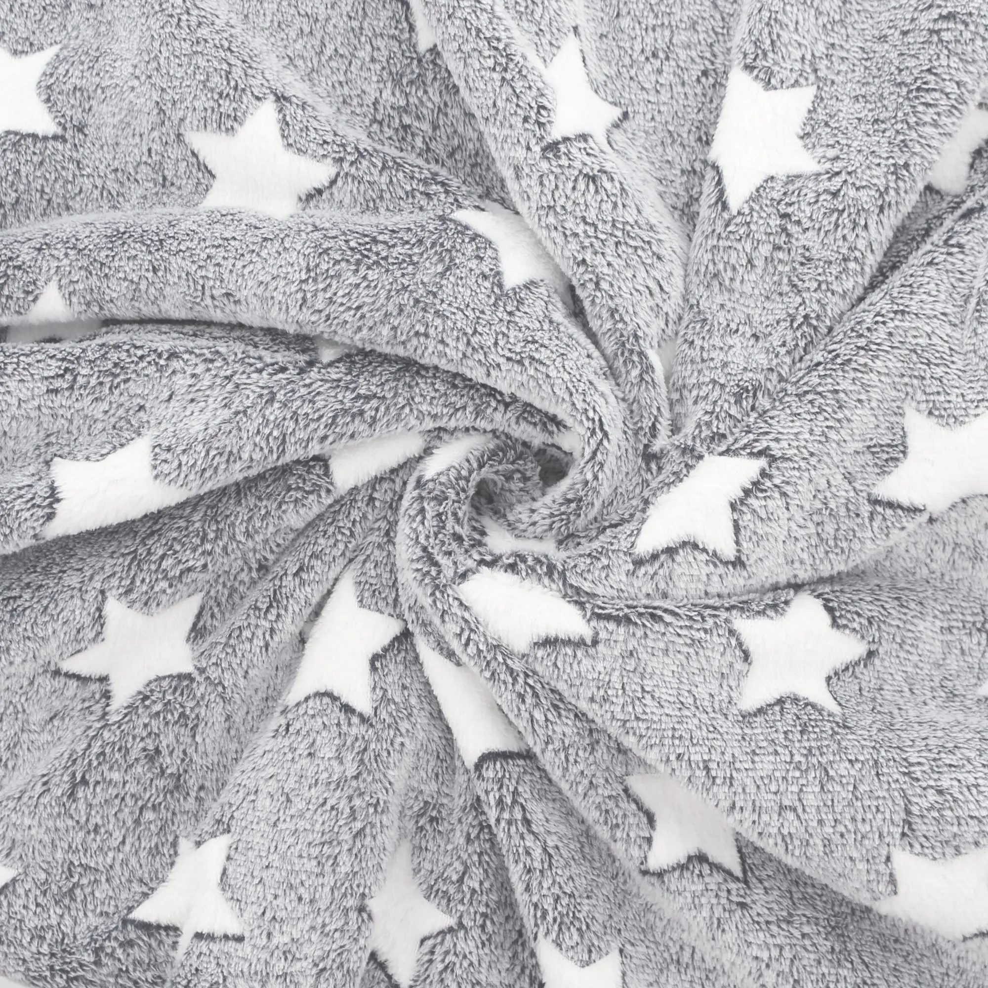Kuscheldecke "White-Stars"  im Frank Flechtwaren Online Shop für Kinderzimmer kaufen