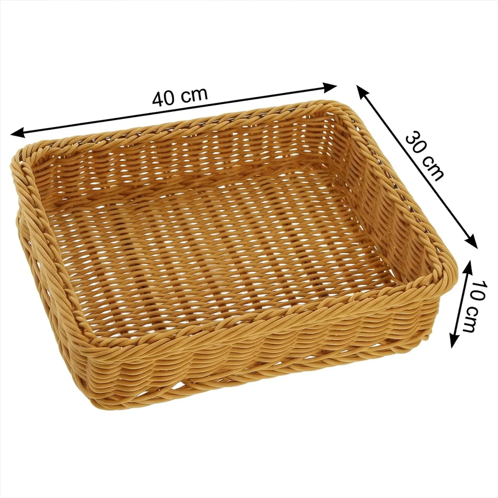 Auslagekorb "Poly", 30 x 40 x 10 cm  im Frank Flechtwaren Online Shop für Badezimmer kaufen