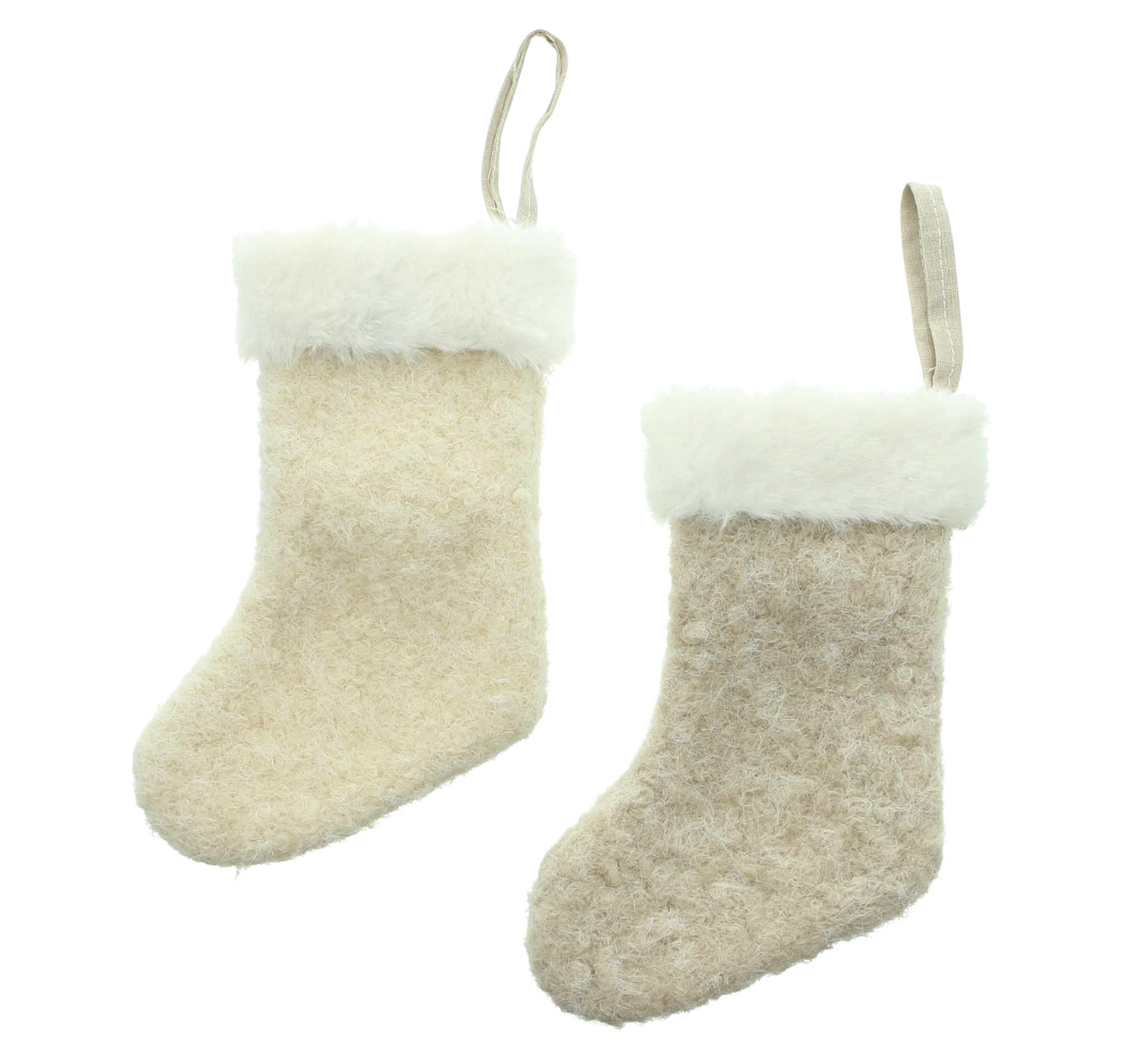 Hänger "Kuschelsocke", 2er Set  im Frank Flechtwaren Online Shop für Baumschmuck kaufen