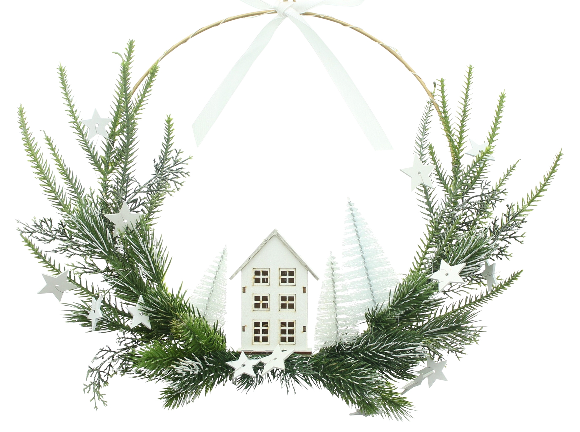 LED-Ring "Winterzeit"  im Frank Flechtwaren Online Shop für Dekohänger  kaufen