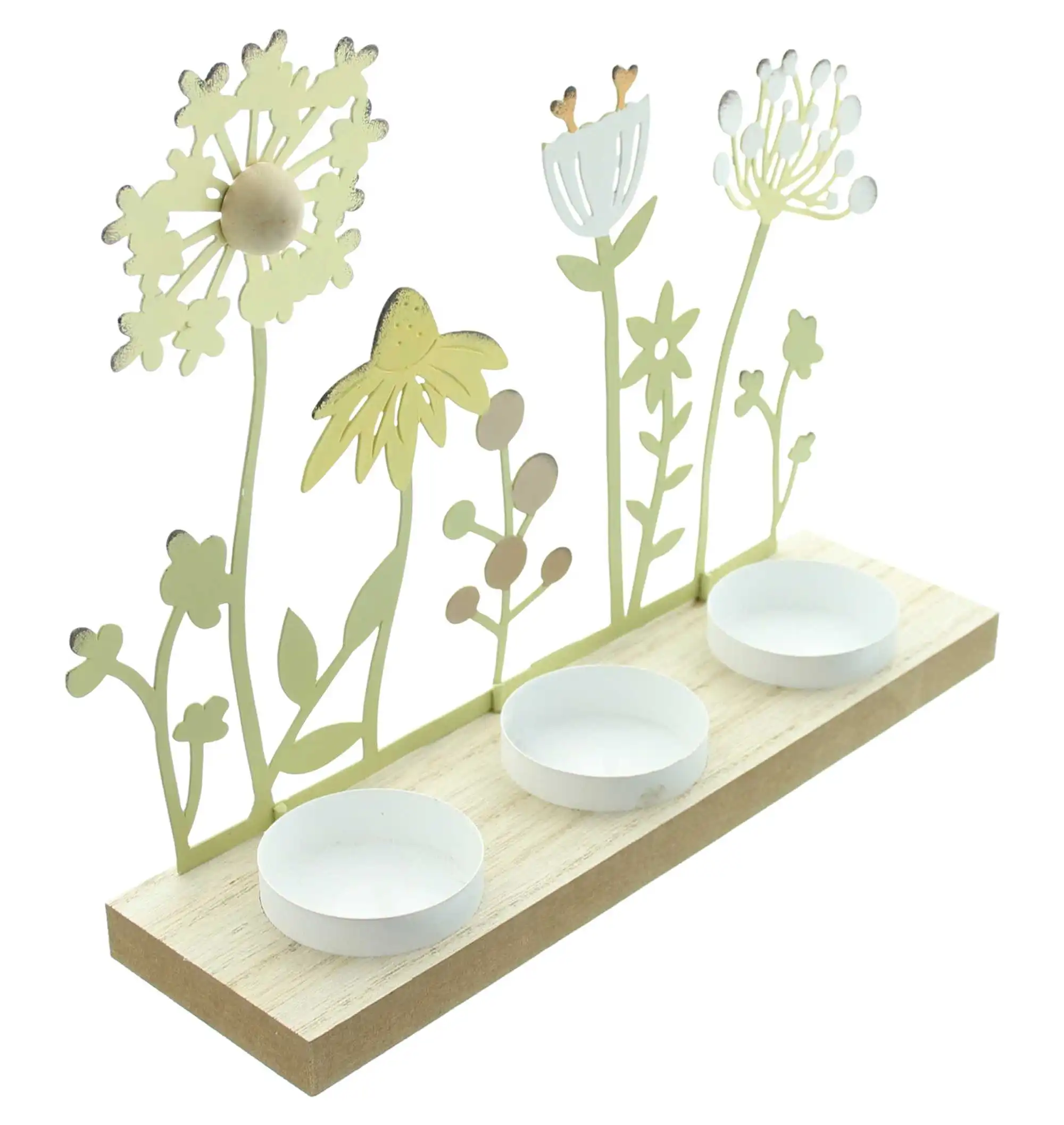 Teelichthalter "Blumenwiese"  im Frank Flechtwaren Online Shop für Teelichthalter kaufen