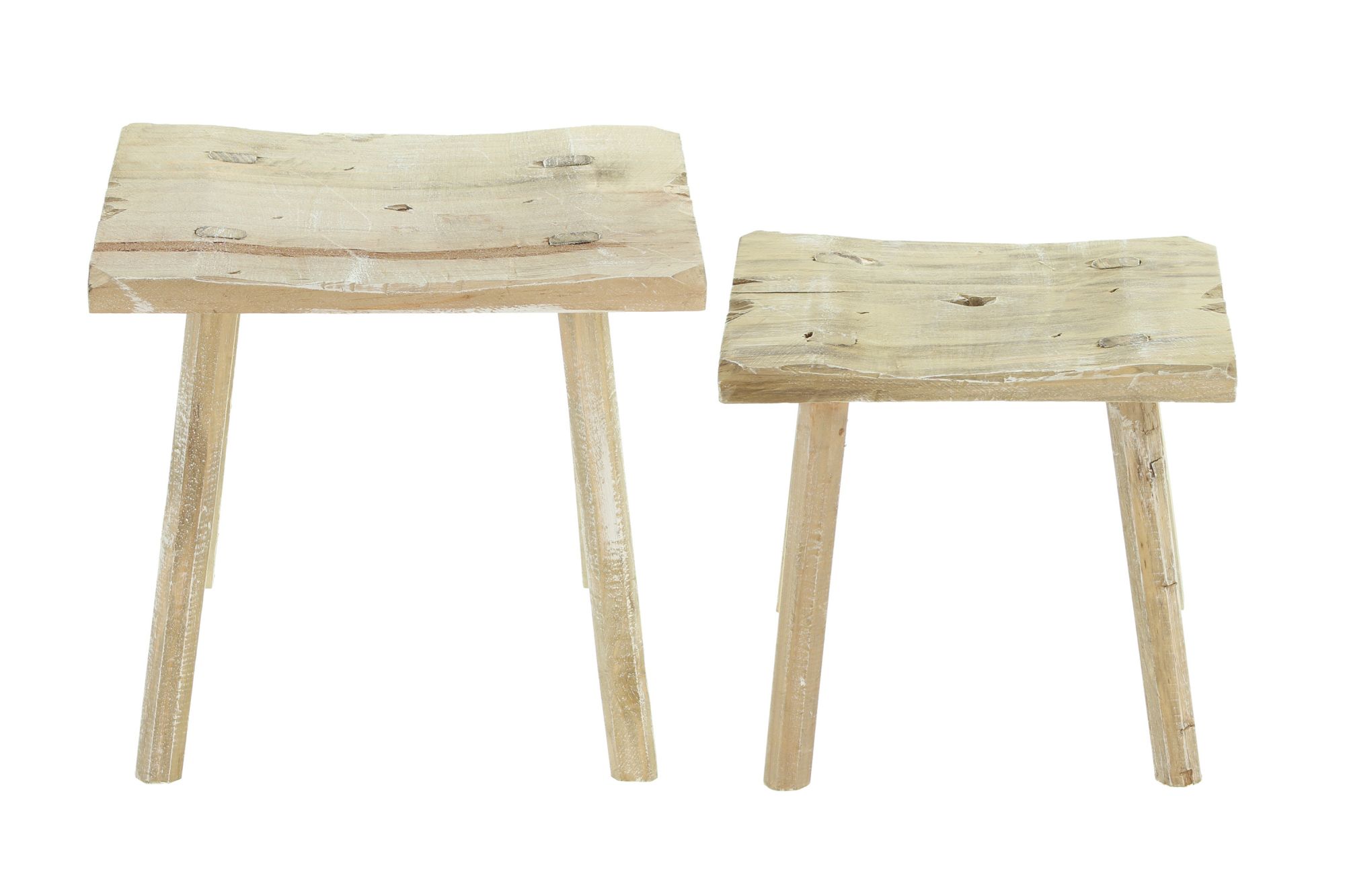 Holzhocker "Rustikal", 2er Set im Frank Flechtwaren Online Shop für Weihnachten kaufen Holzhocker "Rustikal", 2er Set im Frank Flechtwaren Online Shop für Weihnachten kaufen