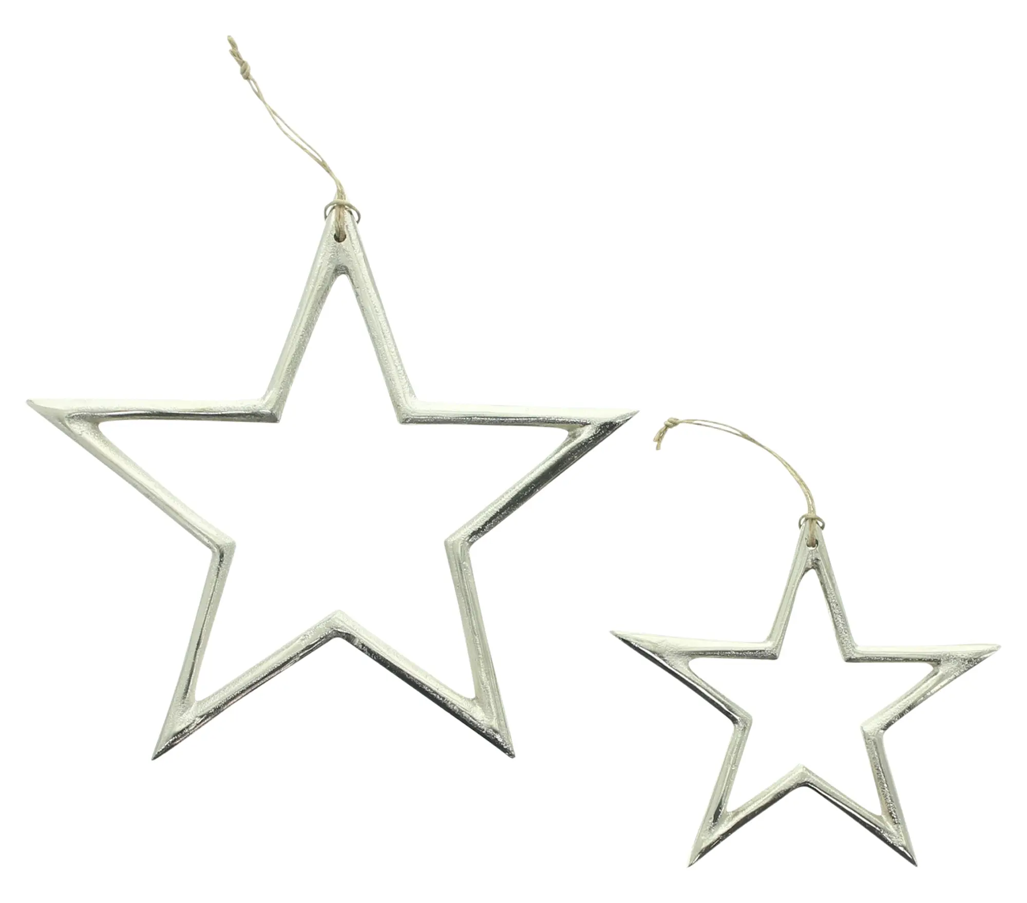 Hänger "Silberstern", 2er Set  im Frank Flechtwaren Online Shop kaufen
