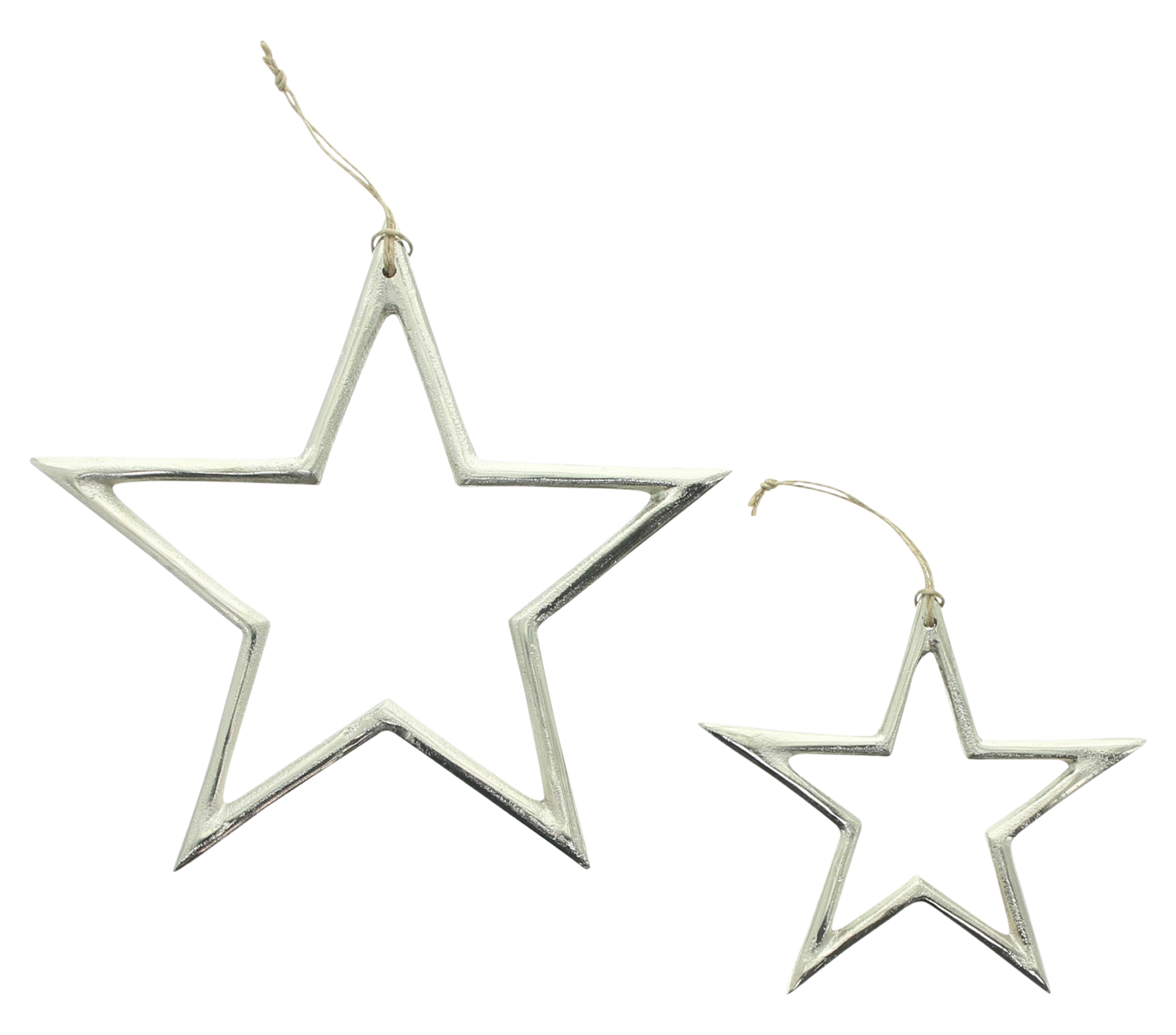 Hänger "Silberstern", 2er Set  im Frank Flechtwaren Online Shop kaufen