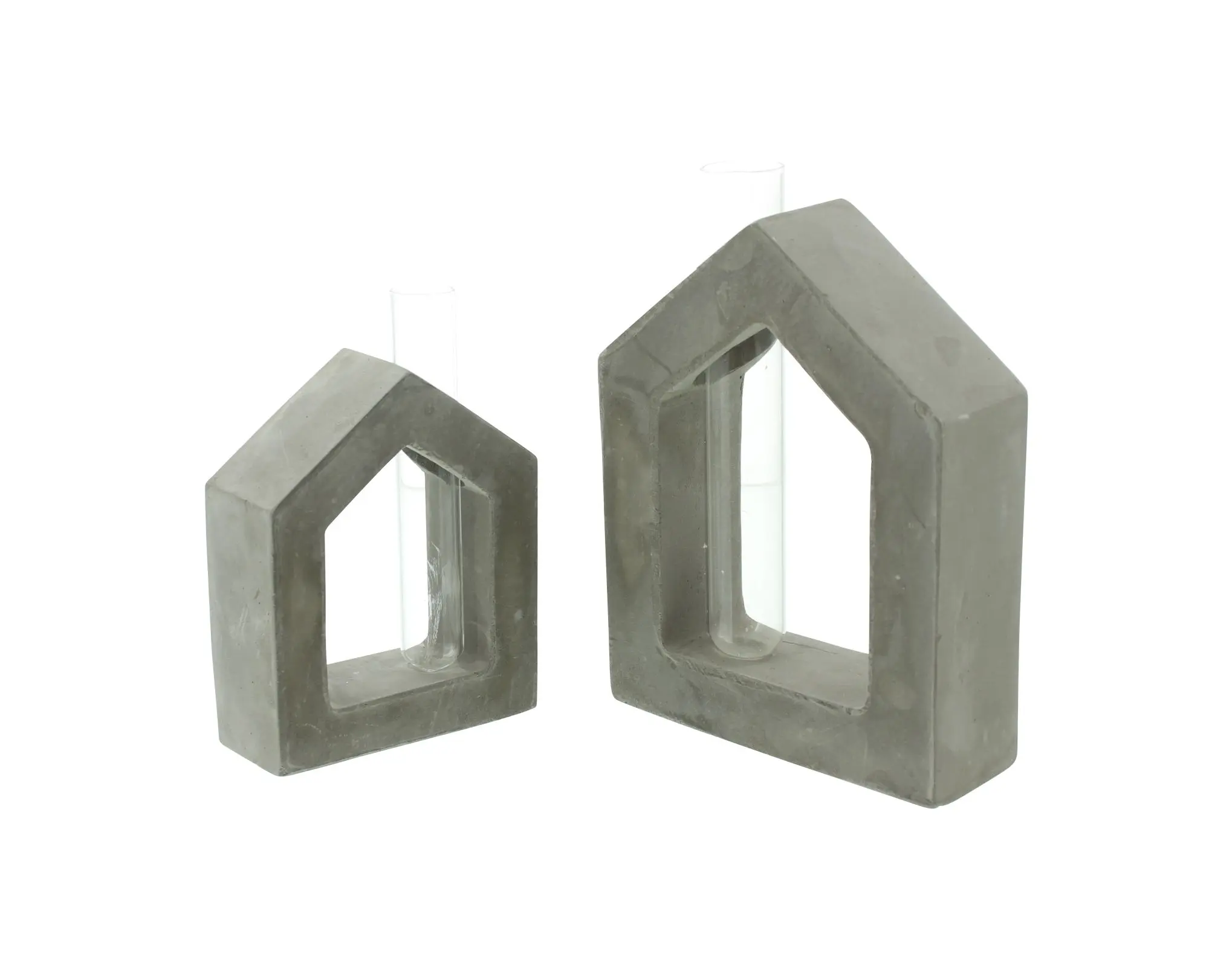 Haus mit Vase, 2er Set  im Frank Flechtwaren Online Shop für Ostern kaufen