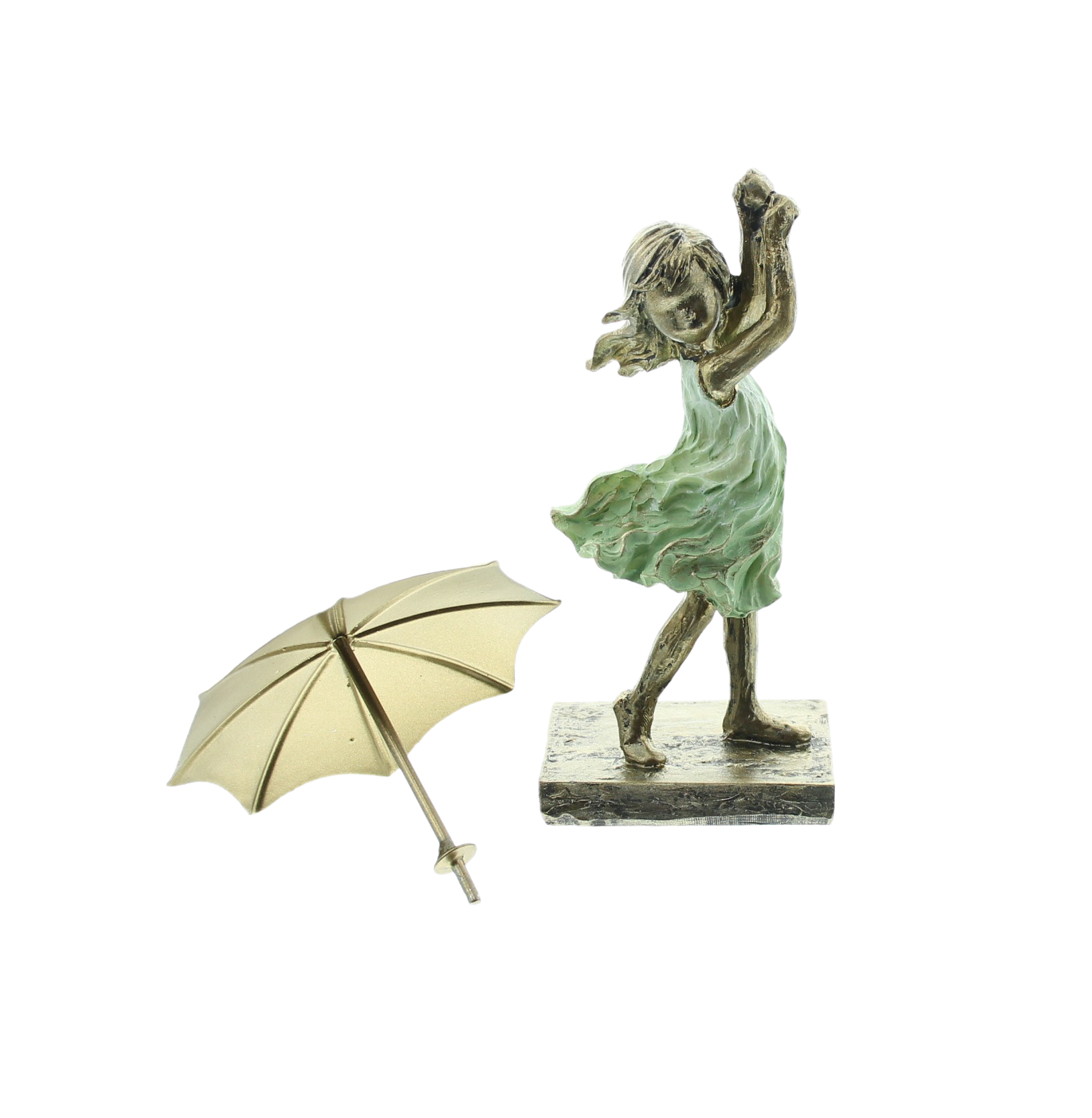 Figur "Mädchen mit Schirm"  im Frank Flechtwaren Online Shop für Herbst kaufen