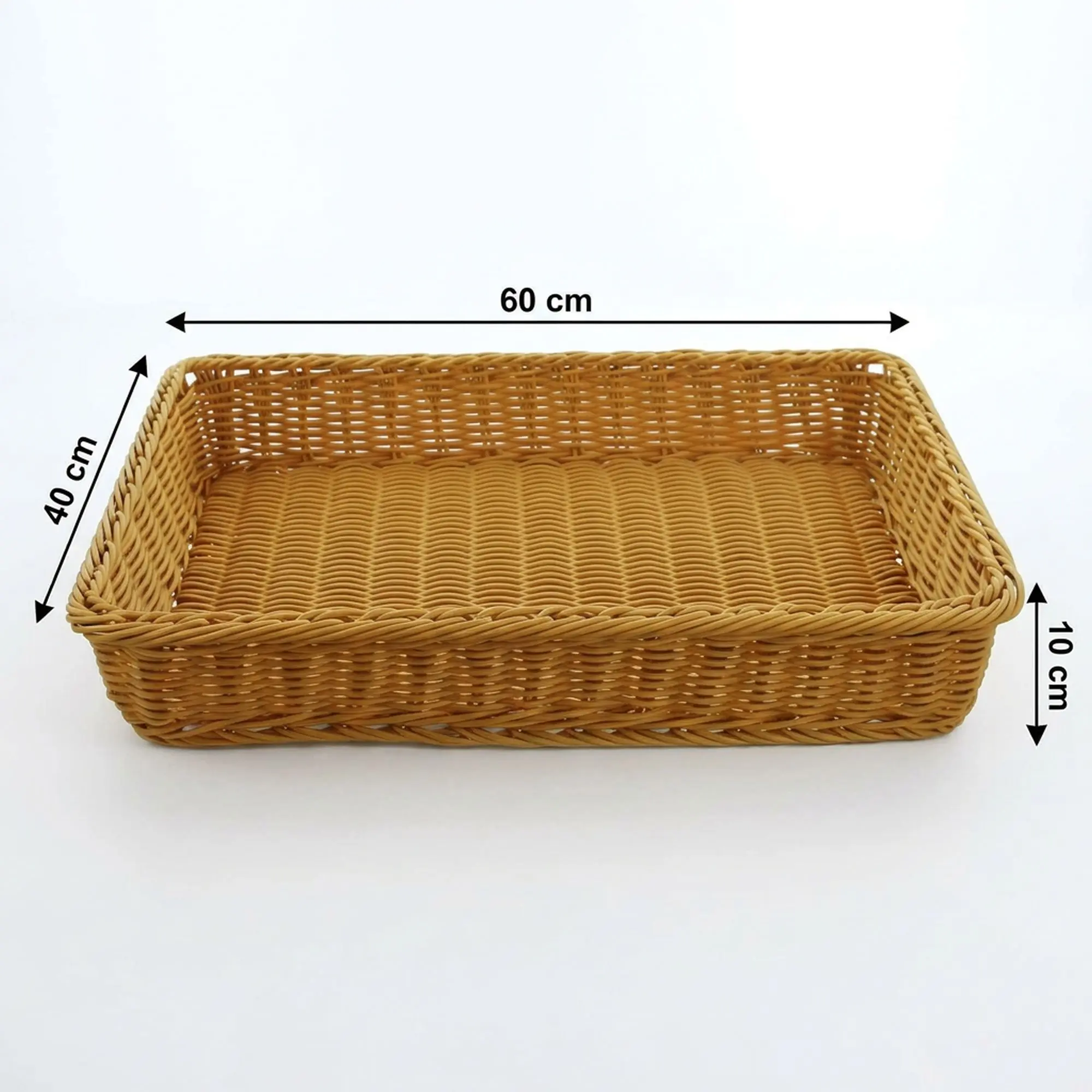 Auslagekorb "Poly", 60 x 40 x 10 cm  im Frank Flechtwaren Online Shop für Badezimmer kaufen