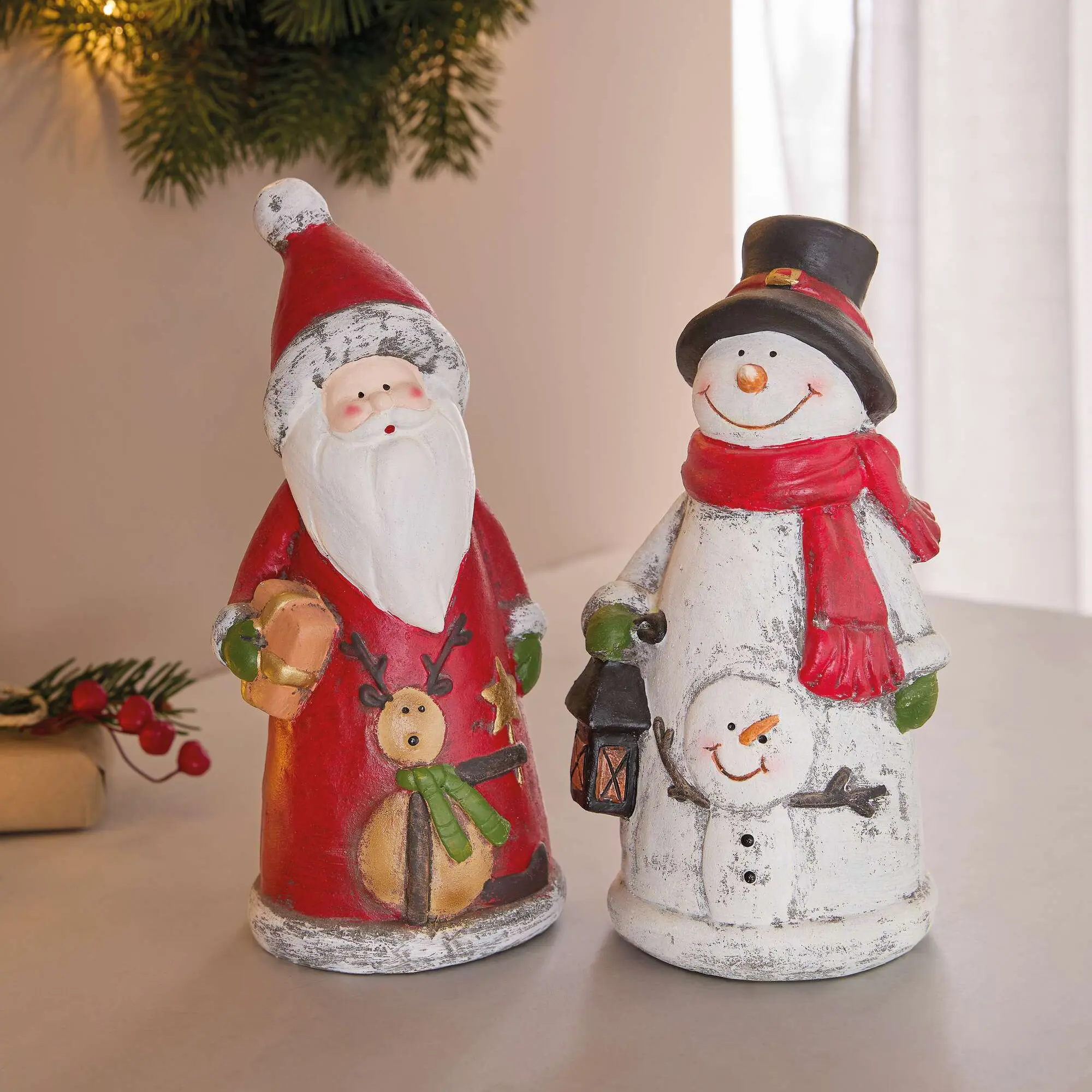 Schneemann "Roter Schal"  im Frank Flechtwaren Online Shop kaufen