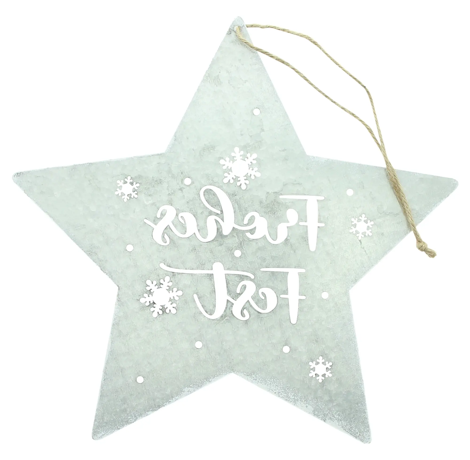 Sternhänger "Frohes Fest"  im Frank Flechtwaren Online Shop für Dekohänger  kaufen