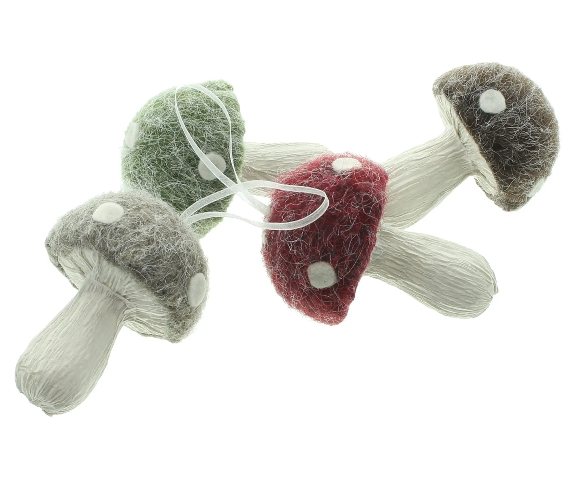 Deko-Hänger "Pilzchen", 4er Set  im Frank Flechtwaren Online Shop für Waldspaziergang kaufen