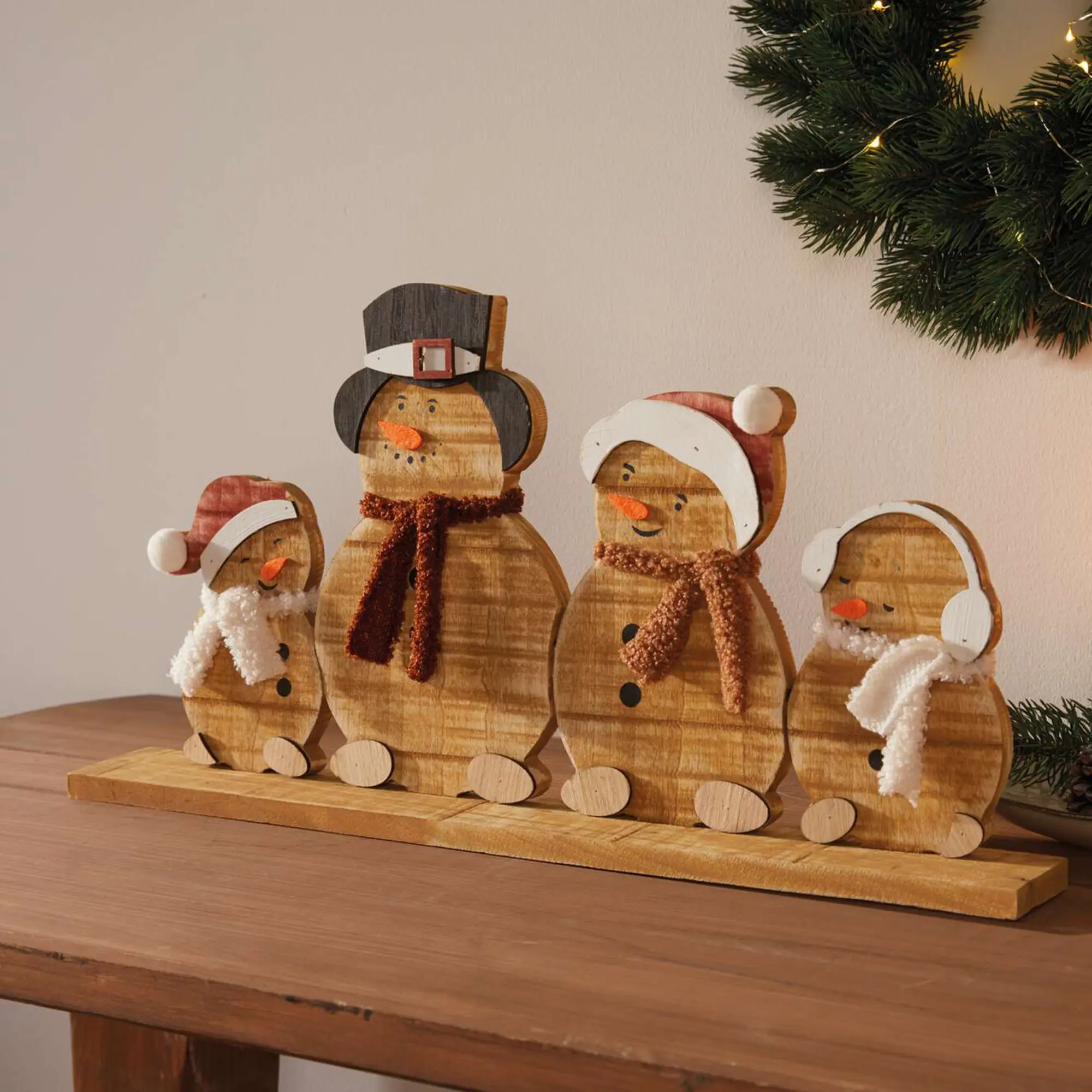 Winterdeko "Schneemannbande"  im Frank Flechtwaren Online Shop kaufen