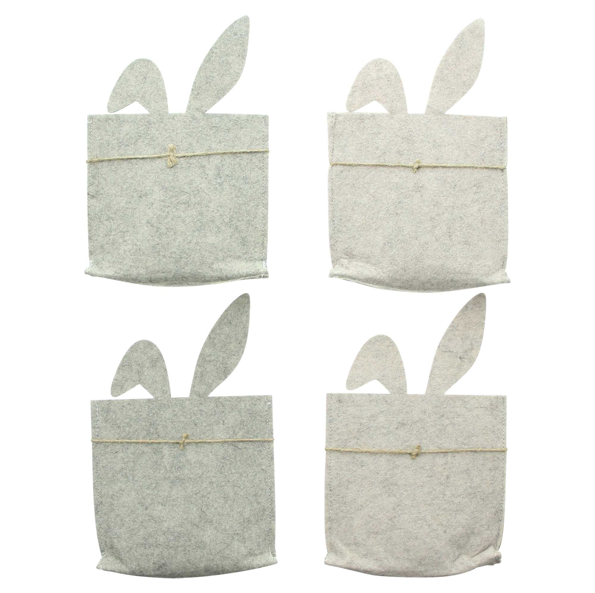 Filzbeutel "Osterhase", 4er Set im Frank Flechtwaren Online Shop für Ostern kaufen Filzbeutel "Osterhase", 4er Set im Frank Flechtwaren Online Shop für Ostern kaufen