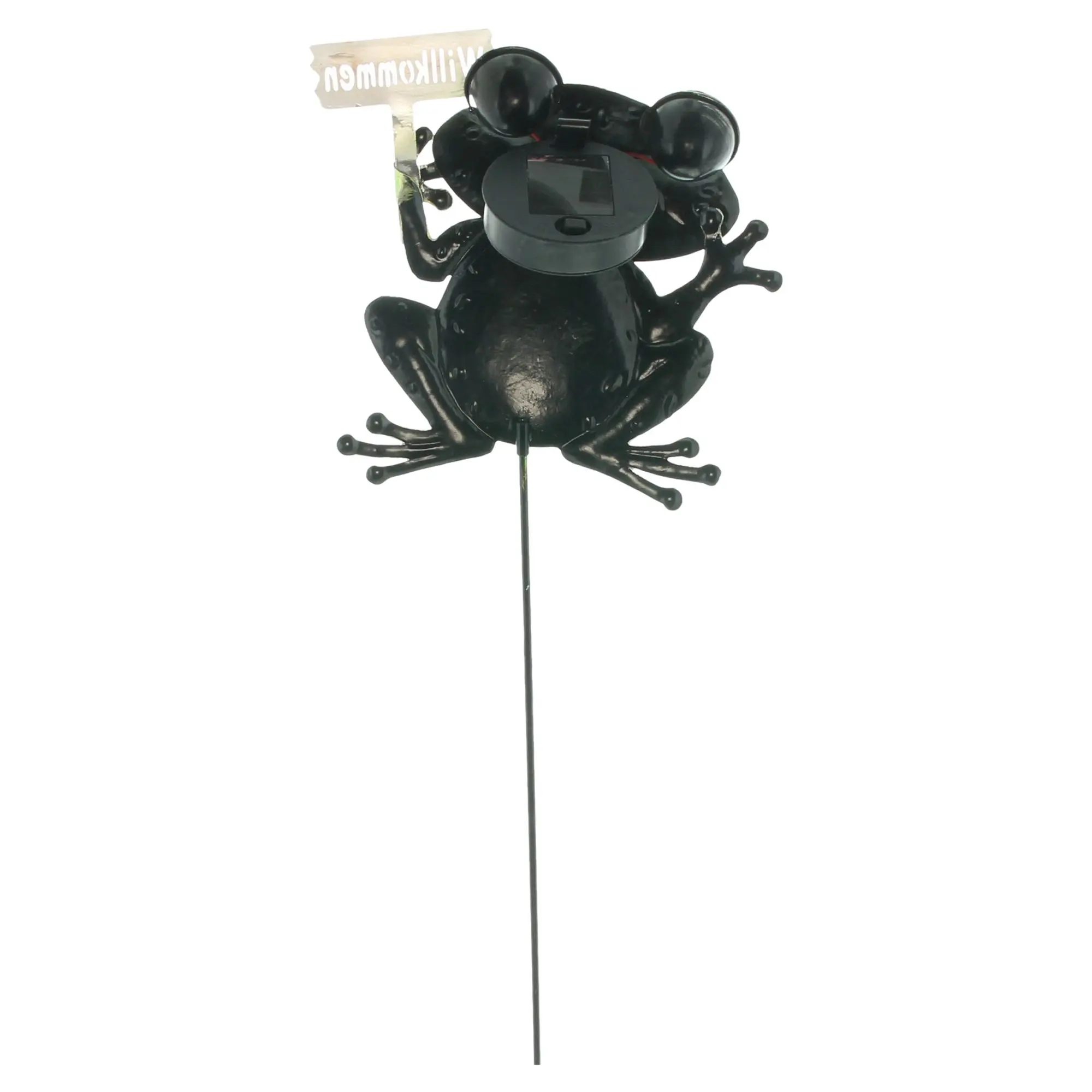 LED-Solarstecker "Crazy Frog"  im Frank Flechtwaren Online Shop für Solar-Beleuchtung kaufen