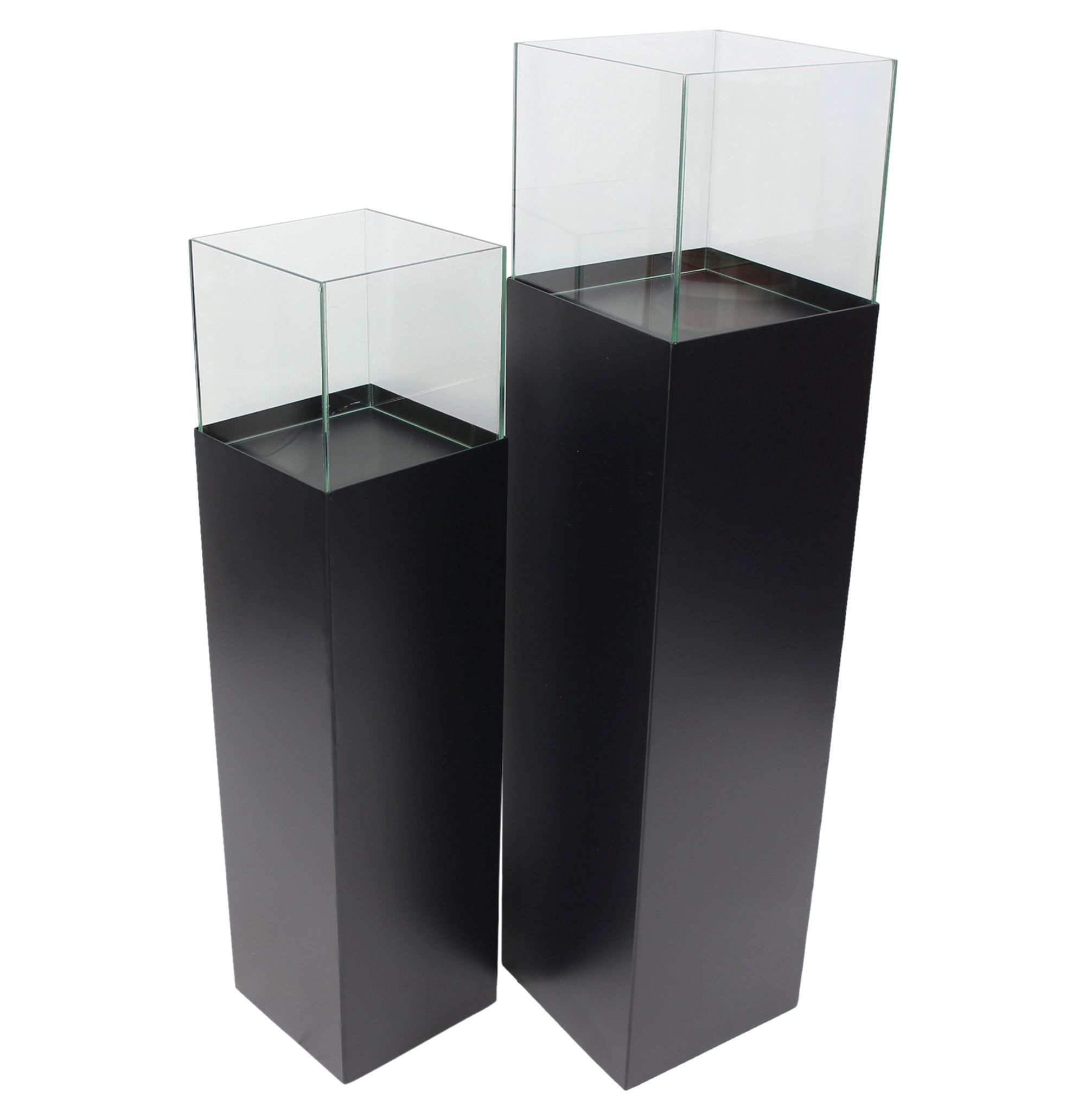 Windlicht-Säule "Modern Black", 2er Set  im Frank Flechtwaren Online Shop für Gerade eingetroffen kaufen