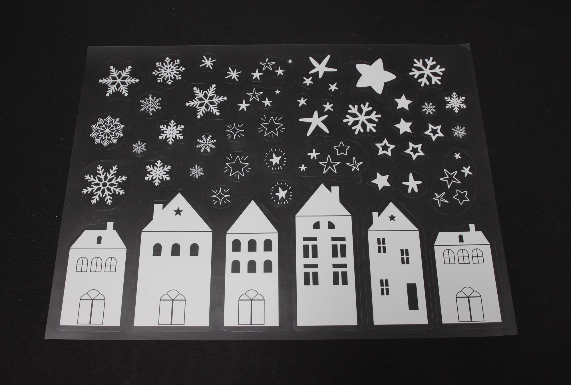 Fenstersticker "Winterhäuser", 109er Set im Frank Flechtwaren Online Shop für Herbst kaufen Fenstersticker "Winterhäuser", 109er Set im Frank Flechtwaren Online Shop für Herbst kaufen