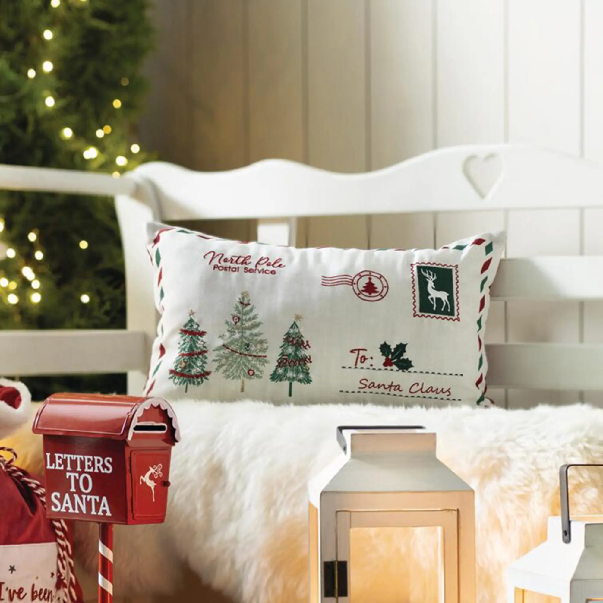 Kissenhülle "Christmas Mail"  im Frank Flechtwaren Online Shop kaufen