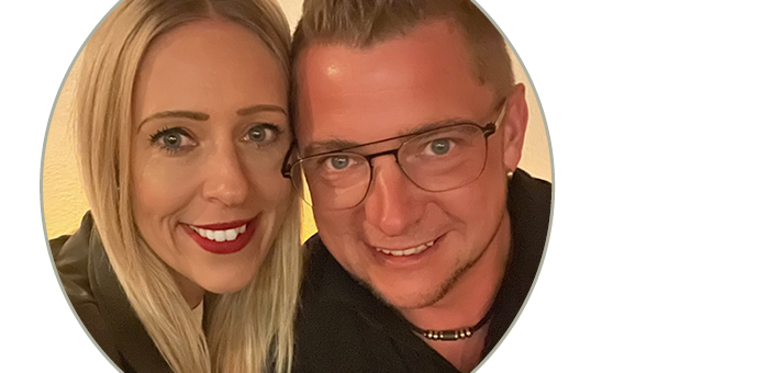 Zwei Personen. Eine Frau und ein Mann