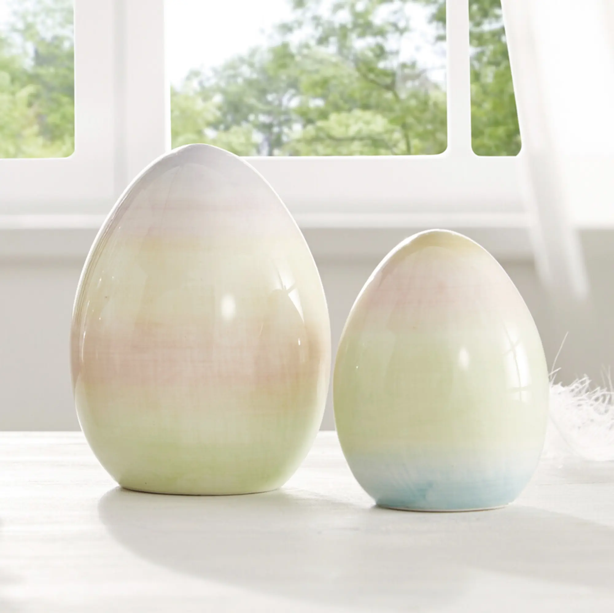 Ei "Pastell", 2er Set  im Frank Flechtwaren Online Shop kaufen