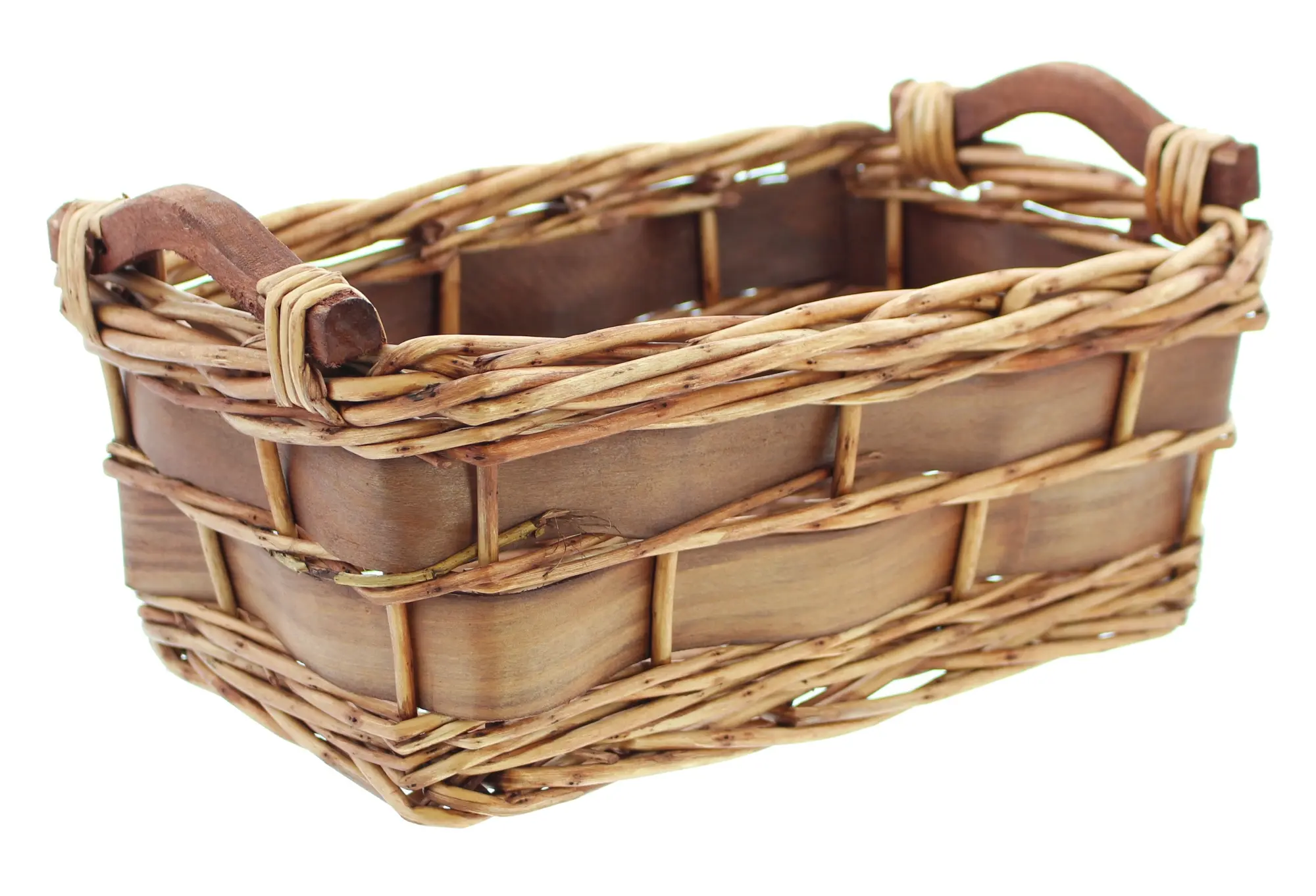 Füllkorb "Spanstreifen", klein  im Frank Flechtwaren Online Shop für Füllkörbe &amp; Universalkörbe kaufen