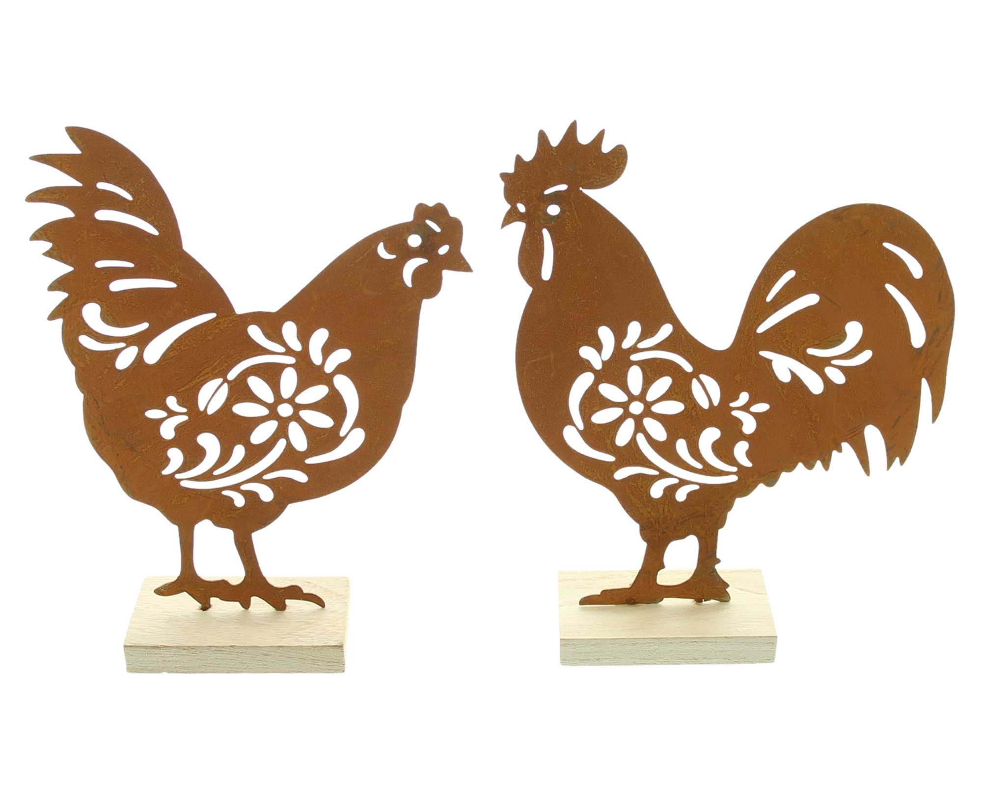 Figur "Huhn & Hahn", 2er Set im Frank Flechtwaren Online Shop für Ostern kaufen Figur "Huhn & Hahn", 2er Set im Frank Flechtwaren Online Shop für Ostern kaufen