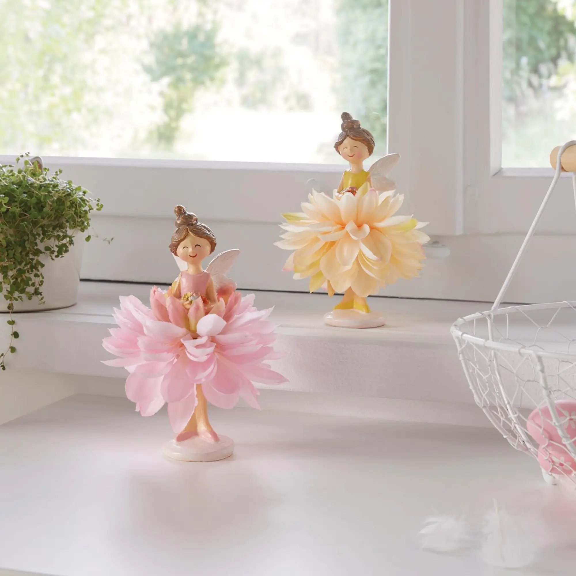 Dekofigur "Blumenfee", 2er Set  im Frank Flechtwaren Online Shop kaufen