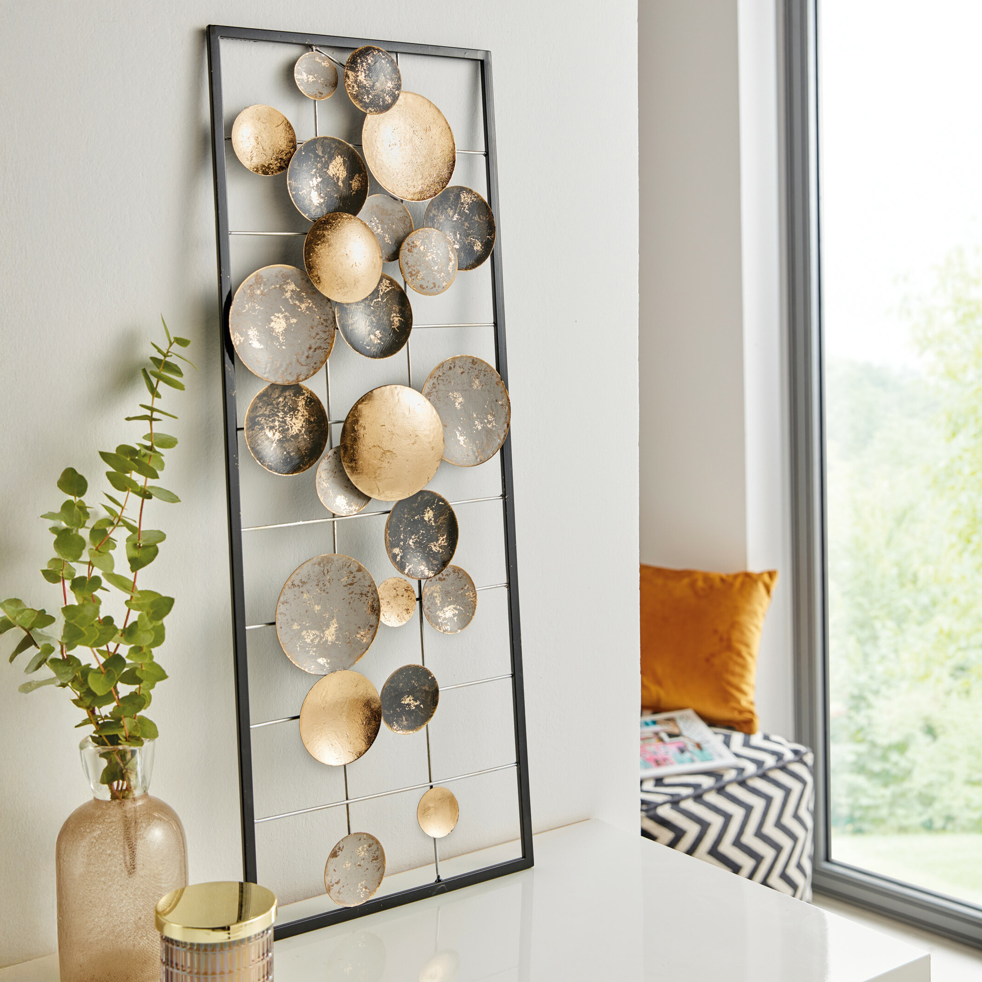 Metalldeko "Circles"  im Frank Flechtwaren Online Shop kaufen
