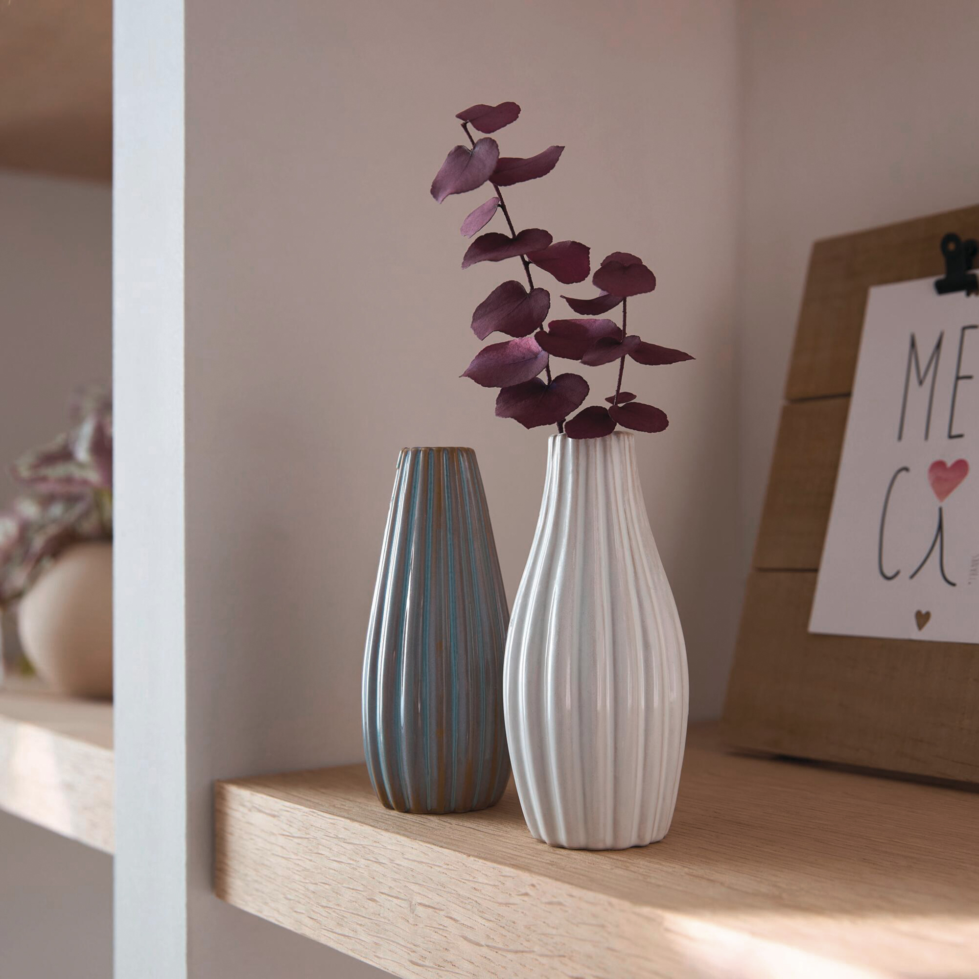 Dekovase "Struktur", 2er Set  im Frank Flechtwaren Online Shop kaufen