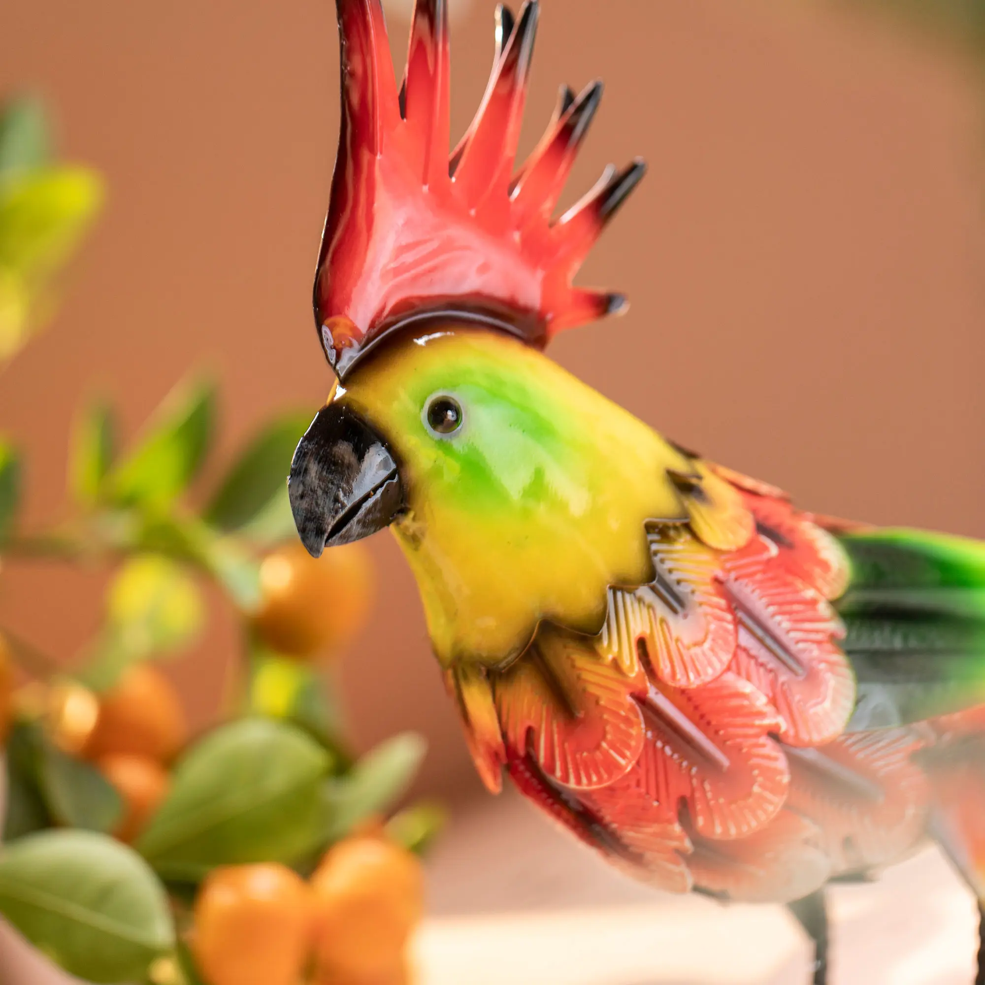Dekovogel "Kakadu"  im Frank Flechtwaren Online Shop für Strandbar-Feeling kaufen