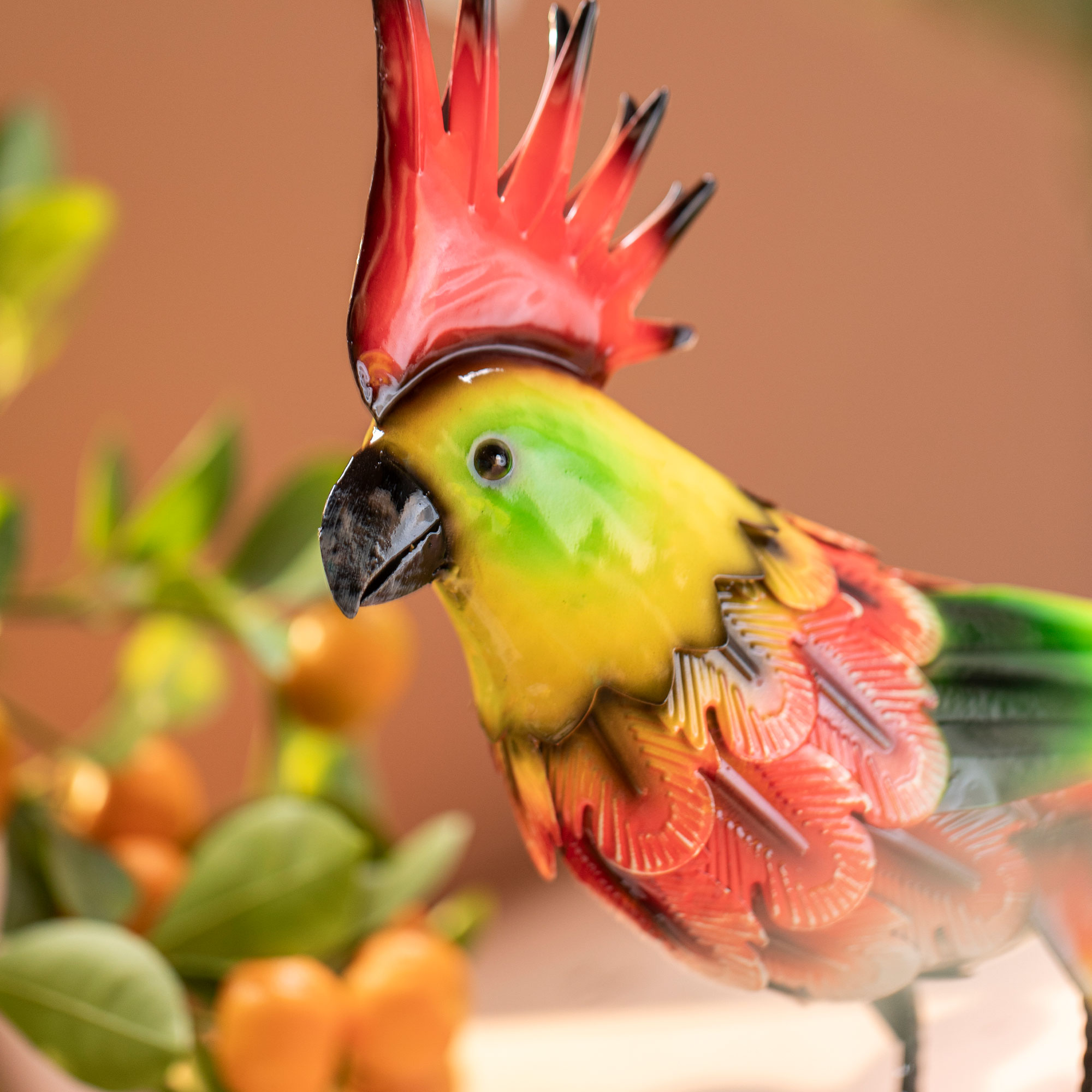 Dekovogel "Kakadu"  im Frank Flechtwaren Online Shop für Strandbar-Feeling kaufen