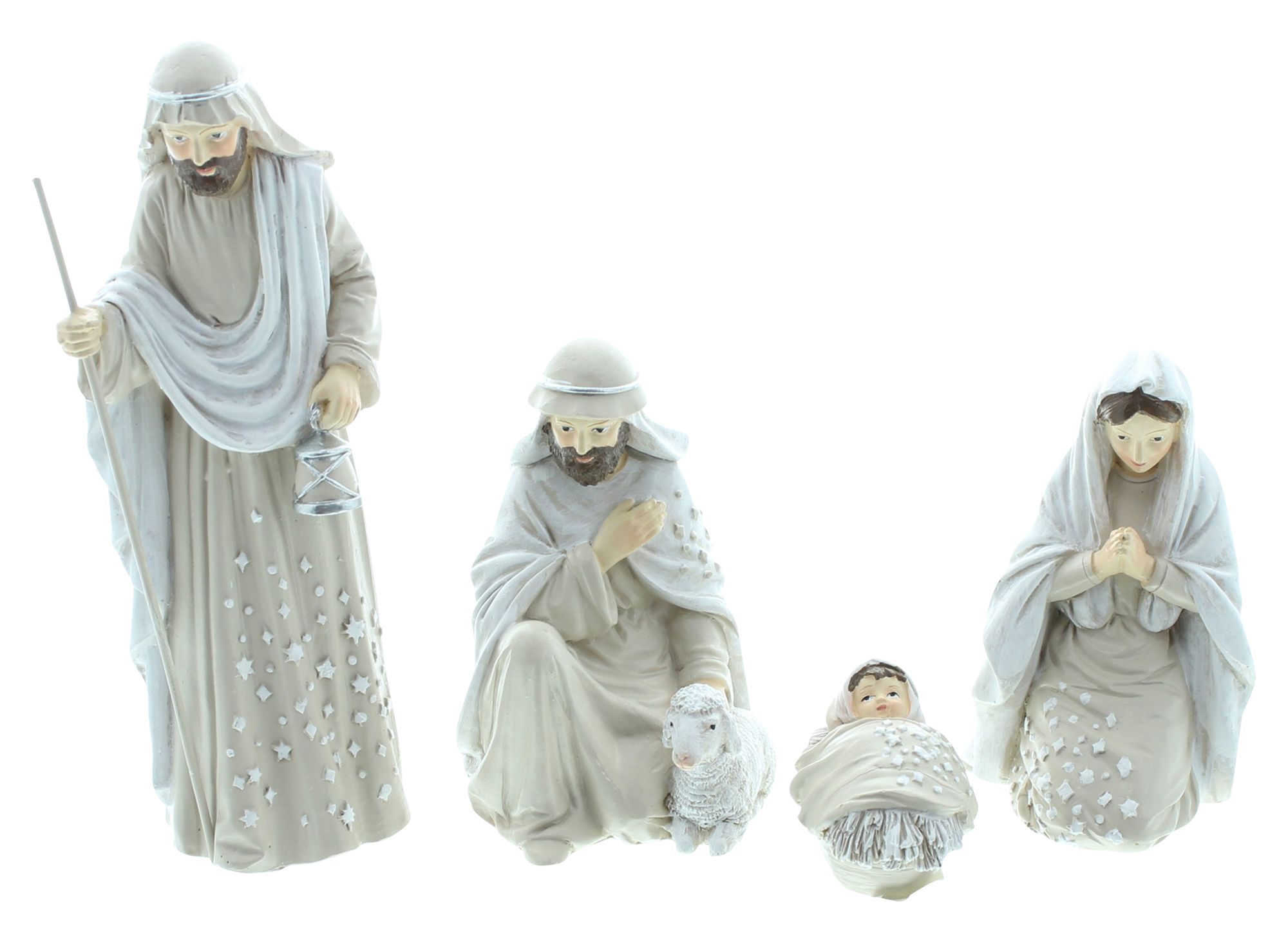 Krippefiguren "Heiligabend", 4er Set  im Frank Flechtwaren Online Shop für Weihnachten kaufen