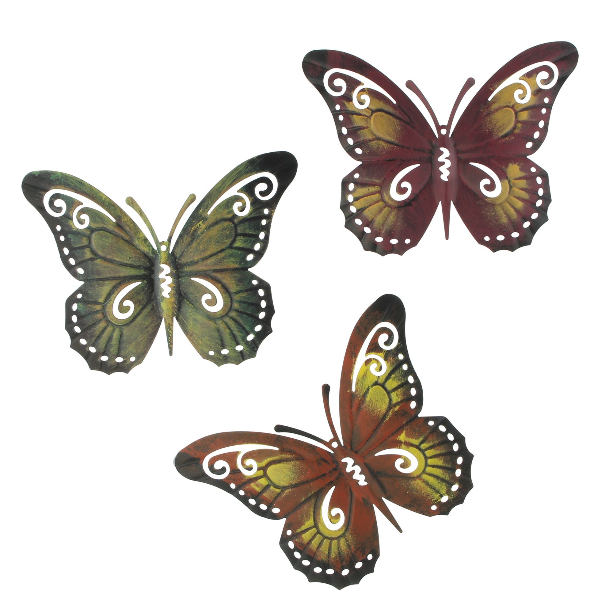 Metalldeko "Schmetterling", 3er Set im Frank Flechtwaren Online Shop für Herbst kaufen Metalldeko "Schmetterling", 3er Set im Frank Flechtwaren Online Shop für Herbst kaufen