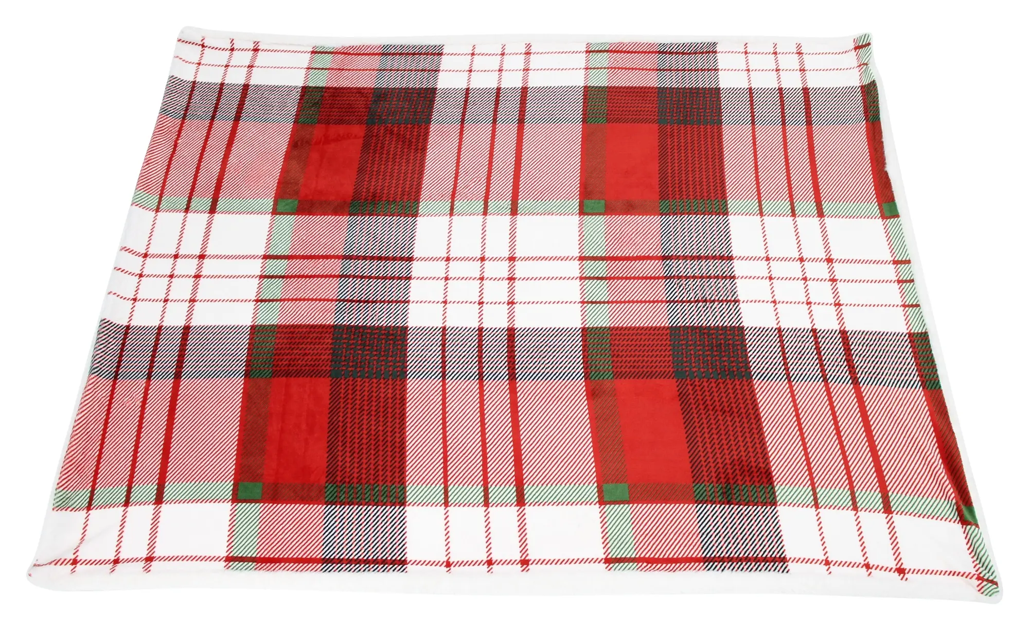 Kuscheldecke "Weihnachtskaro"  im Frank Flechtwaren Online Shop für Decken &amp; Kuscheldecken kaufen